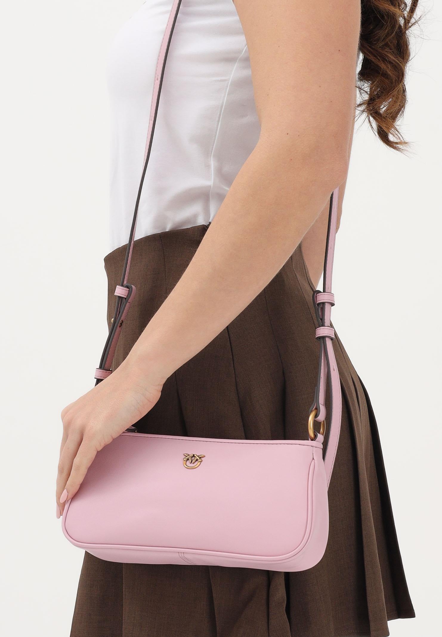 PINKO Borsa a spalla MINI HALF MOON BAGUETTE rosa da donna 105069A0QO P26Q PINKO