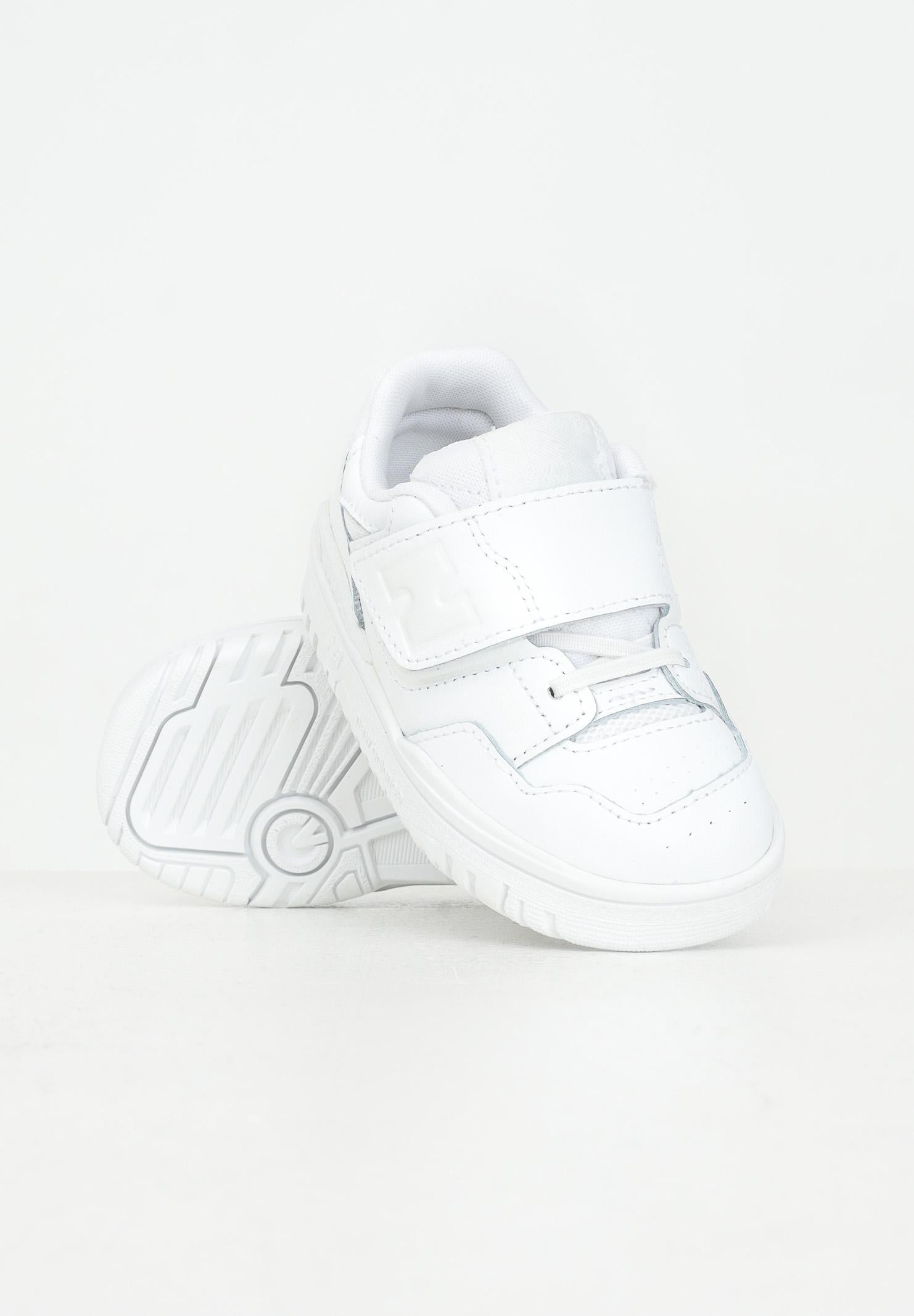 NEW BALANCE Sneakers 550 Bungee Lace with Top Strap bianche da neonato IHB550WW NEW BALANCE