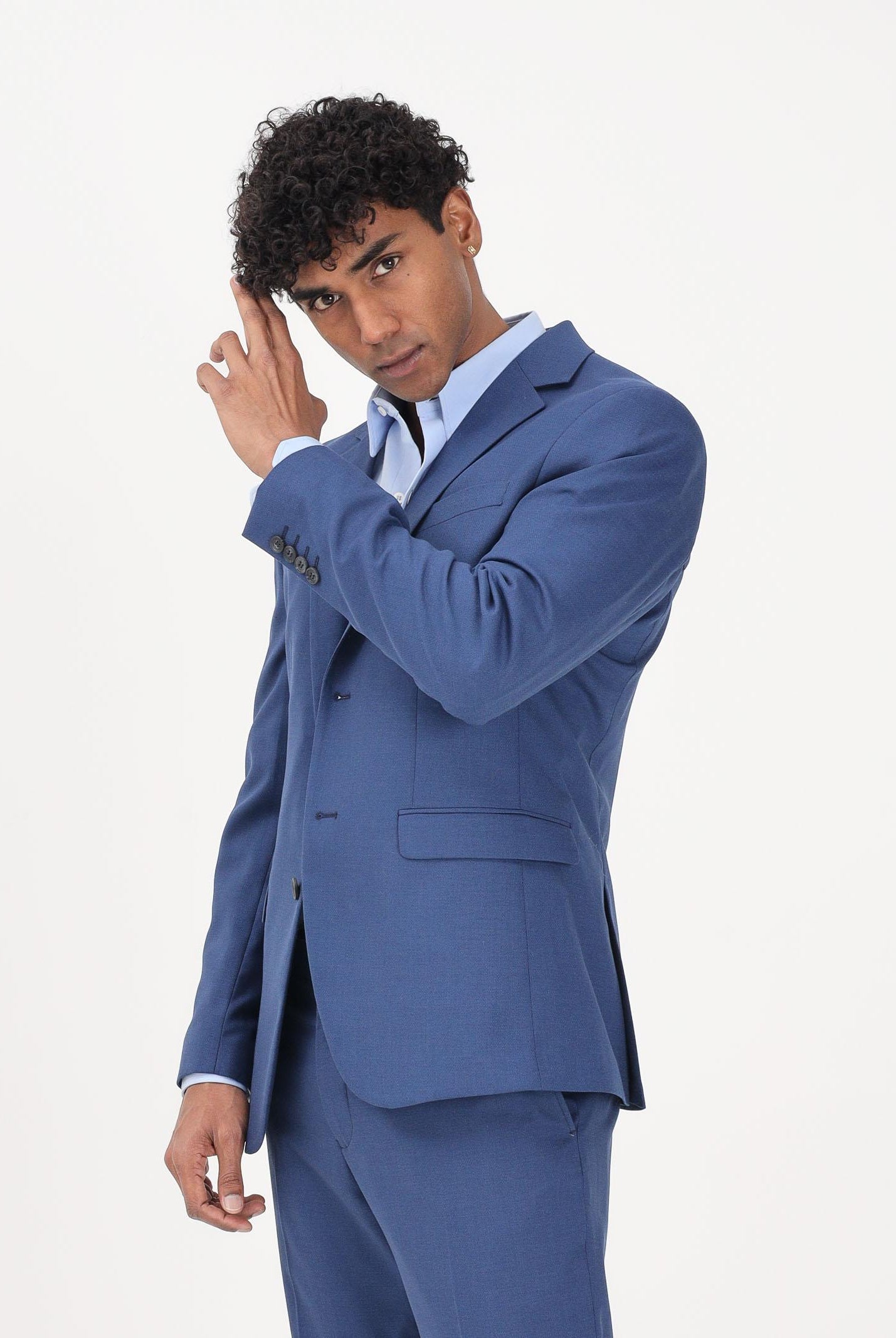 SELECTED HOMME Giacca monopetto blu da uomo 16087868 BLDE SELECTED HOMME