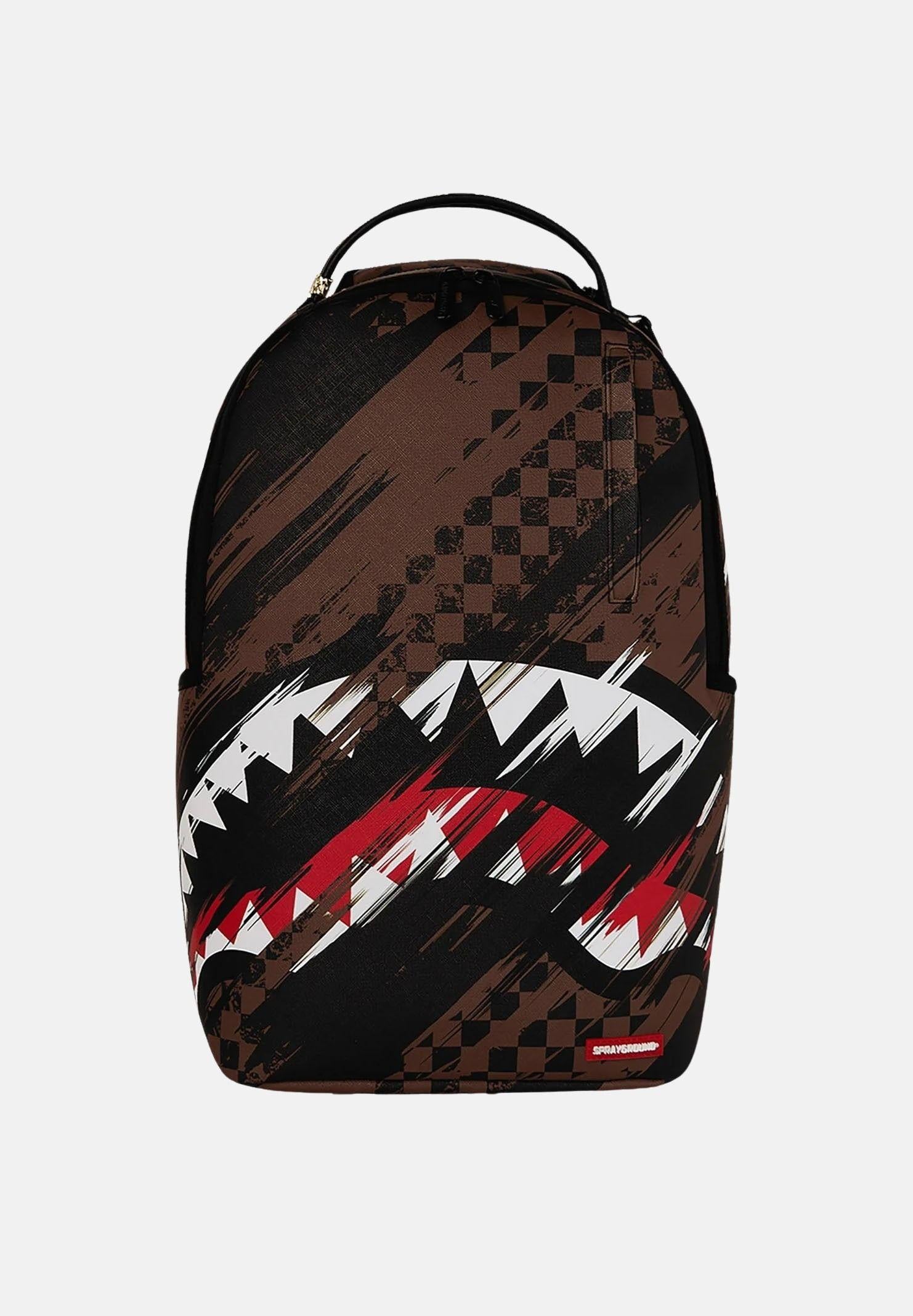 SPRAYGROUND Zaino Smeared Grunge marrone e nero per uomo e donna 910B8556NSZ . SPRAYGROUND