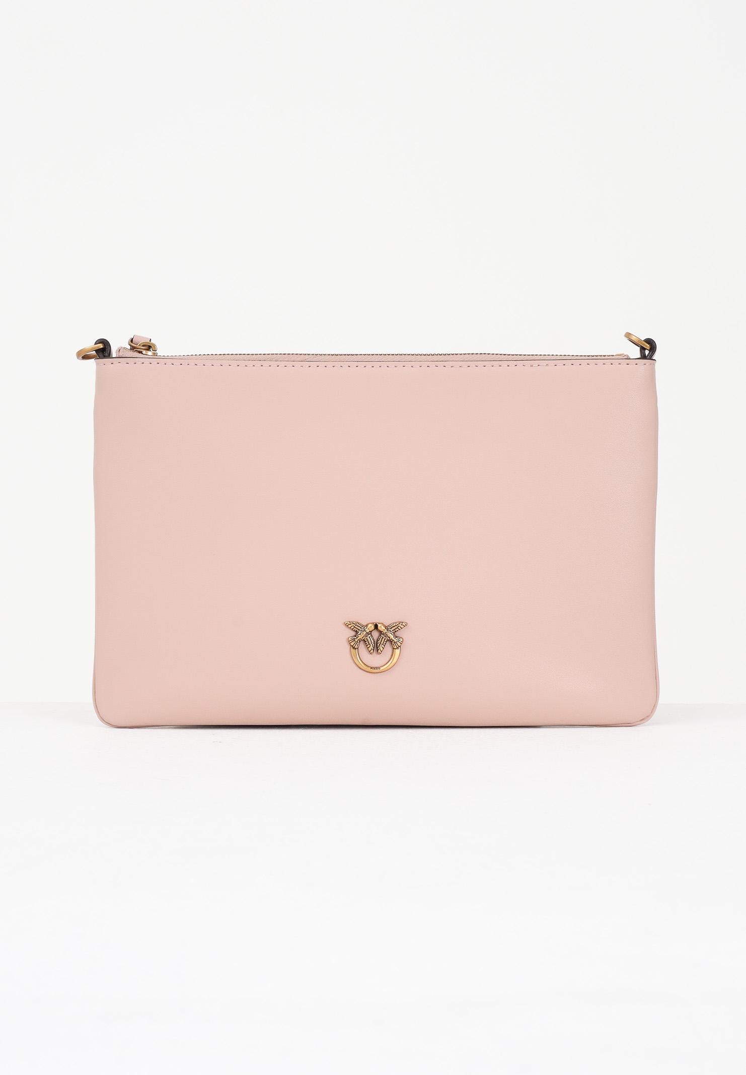 PINKO Pochette Classic Flat Love Bag Simply rosa da donna 100455A0F1 O81Q PINKO