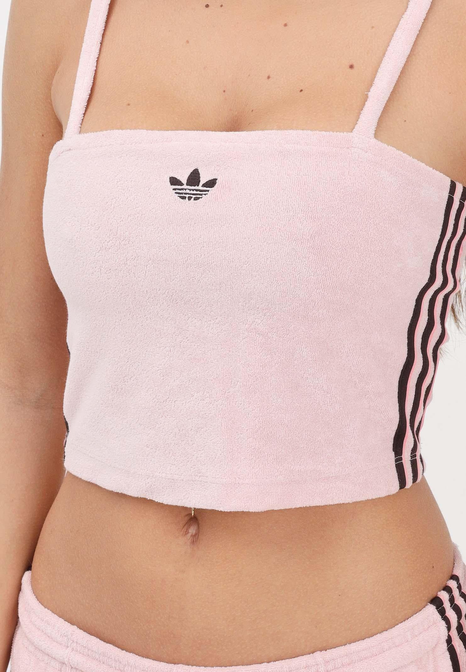 ADIDAS ORIGINALS Top TERRY TOWEL rosa da donna KD1404 . ADIDAS ORIGINALS