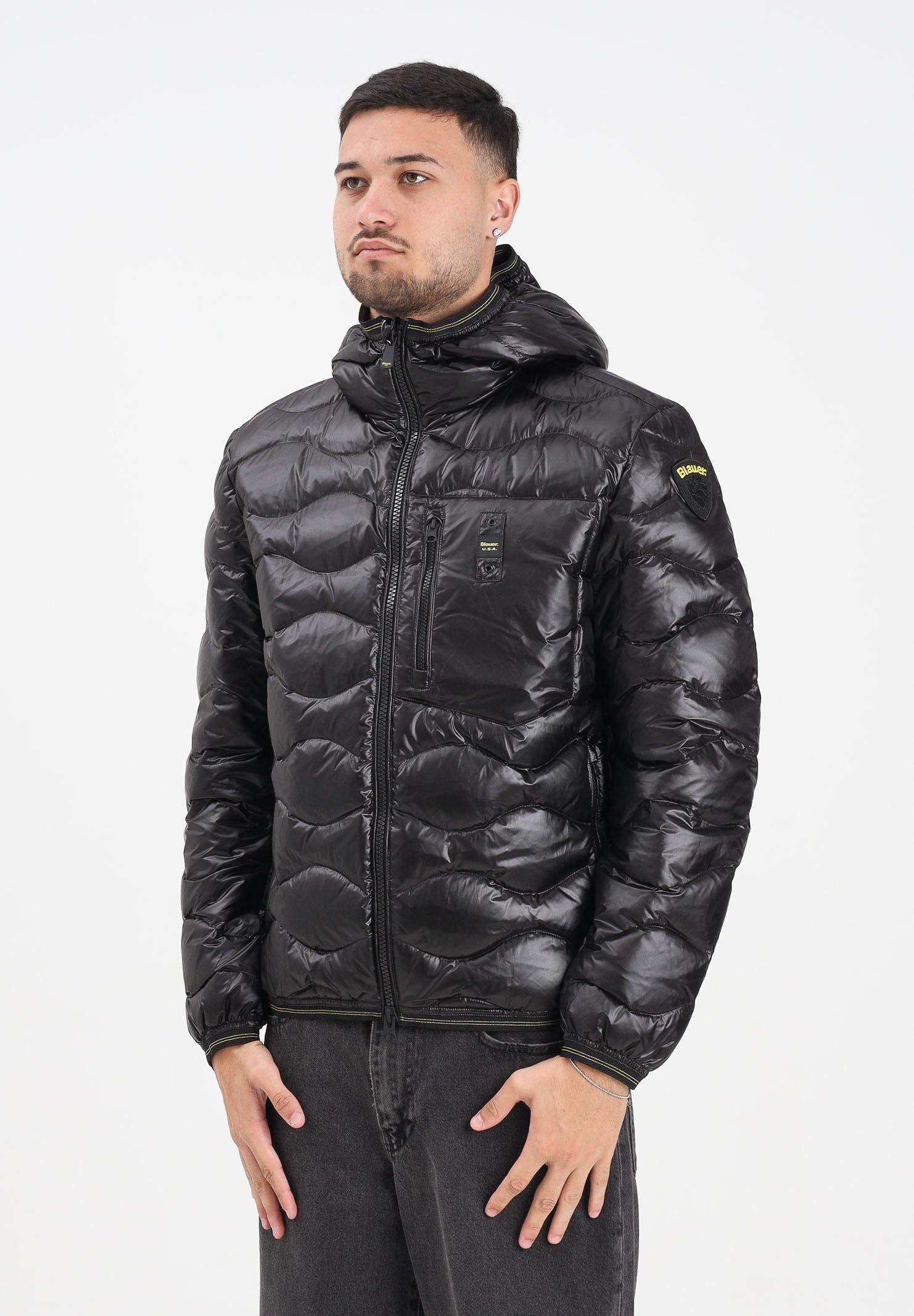 BLAUER Piumino Wave nero da uomo 25WBLUC03074-A06355 999 BLAUER