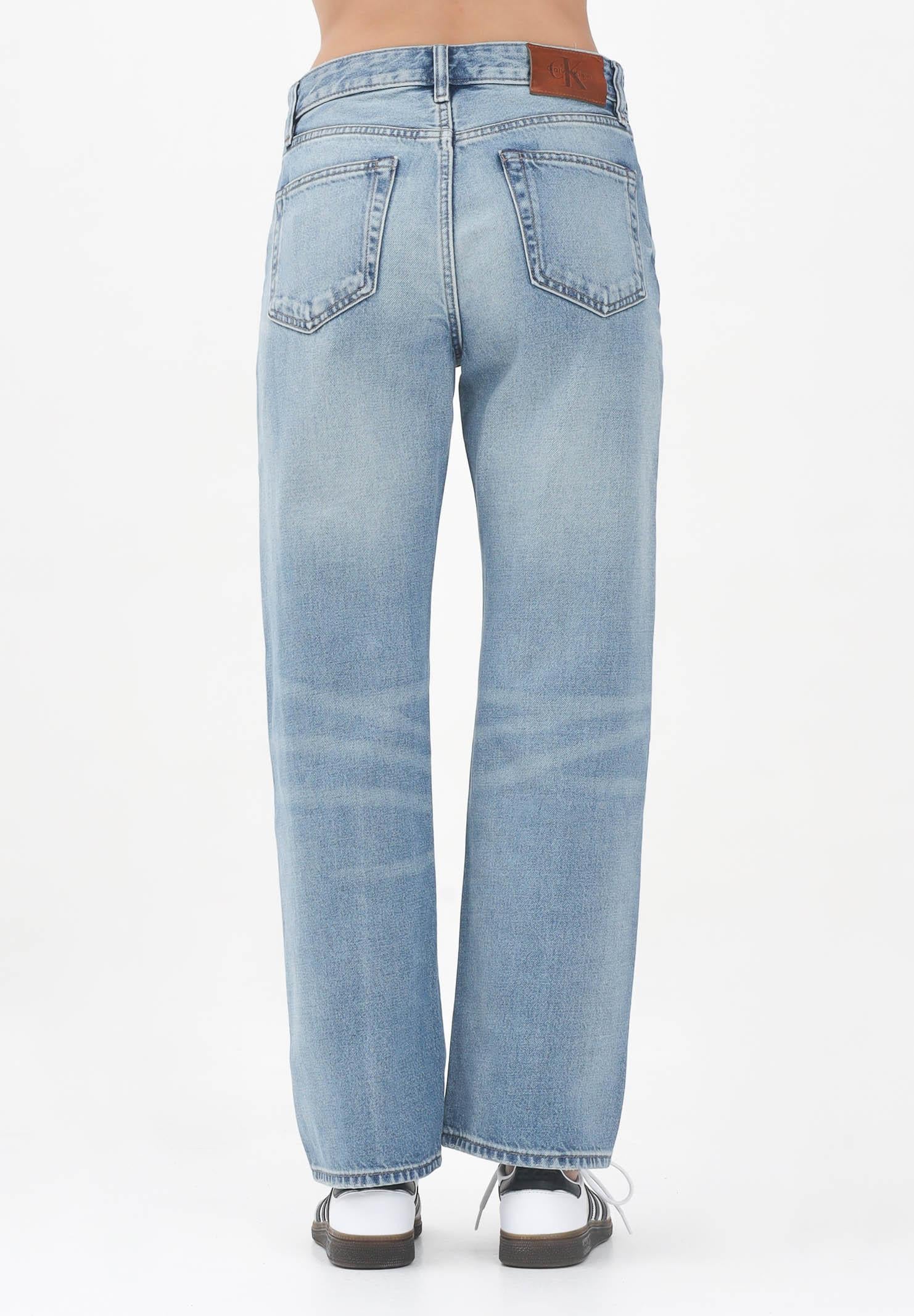 CALVIN KLEIN JEANS Jeans 90's Straightin in denim chiero da donna LV047B918GUQY CALVIN KLEIN JEANS