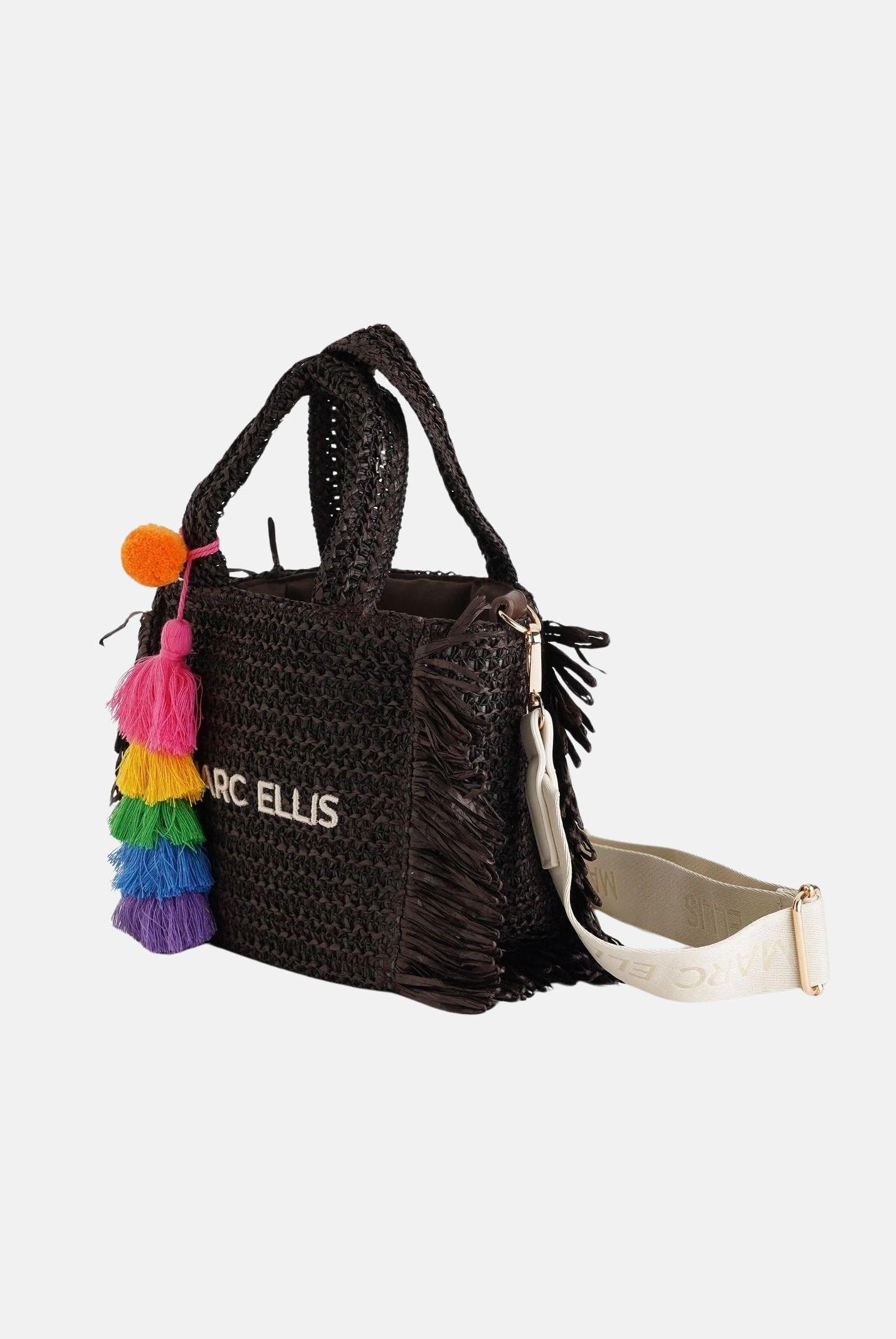 MARC ELLIS Borsa BUBY S CLAIRE L in rafia marrone da donna BUBY-S-CLAIRE-L MO MARC ELLIS