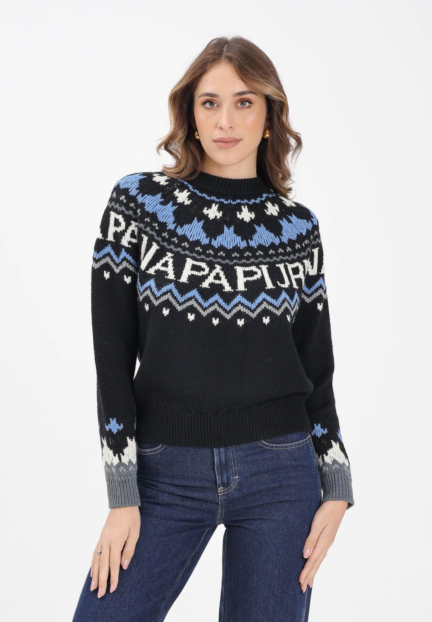 NAPAPIJRI Maglione girocollo D-UBAYE nero da donna NP0A892S9411 . NAPAPIJRI