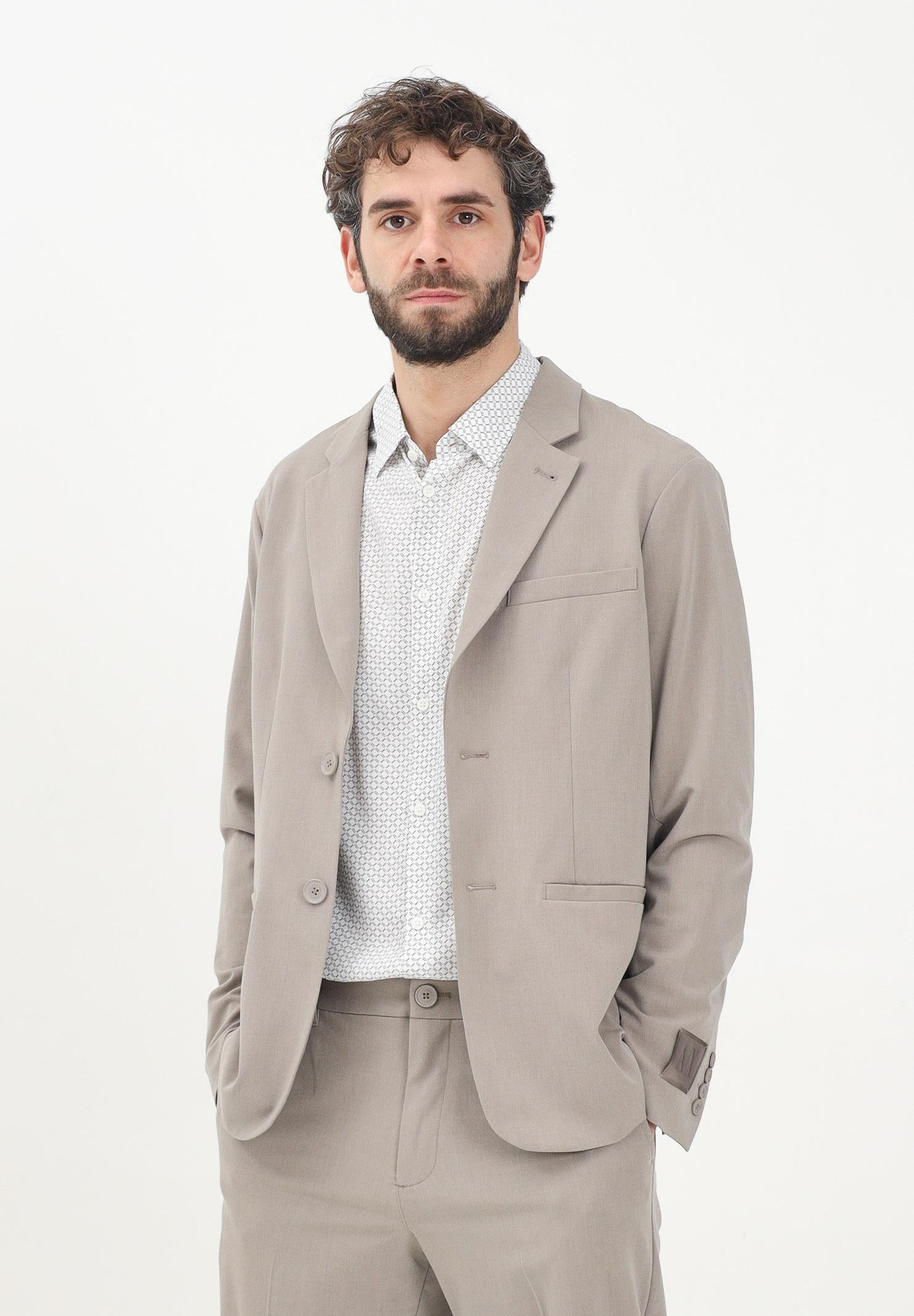 ARMANI EXCHANGE Giacca monopetto color fango da uomo XM000345AF10897 U6107 ARMANI EXCHANGE