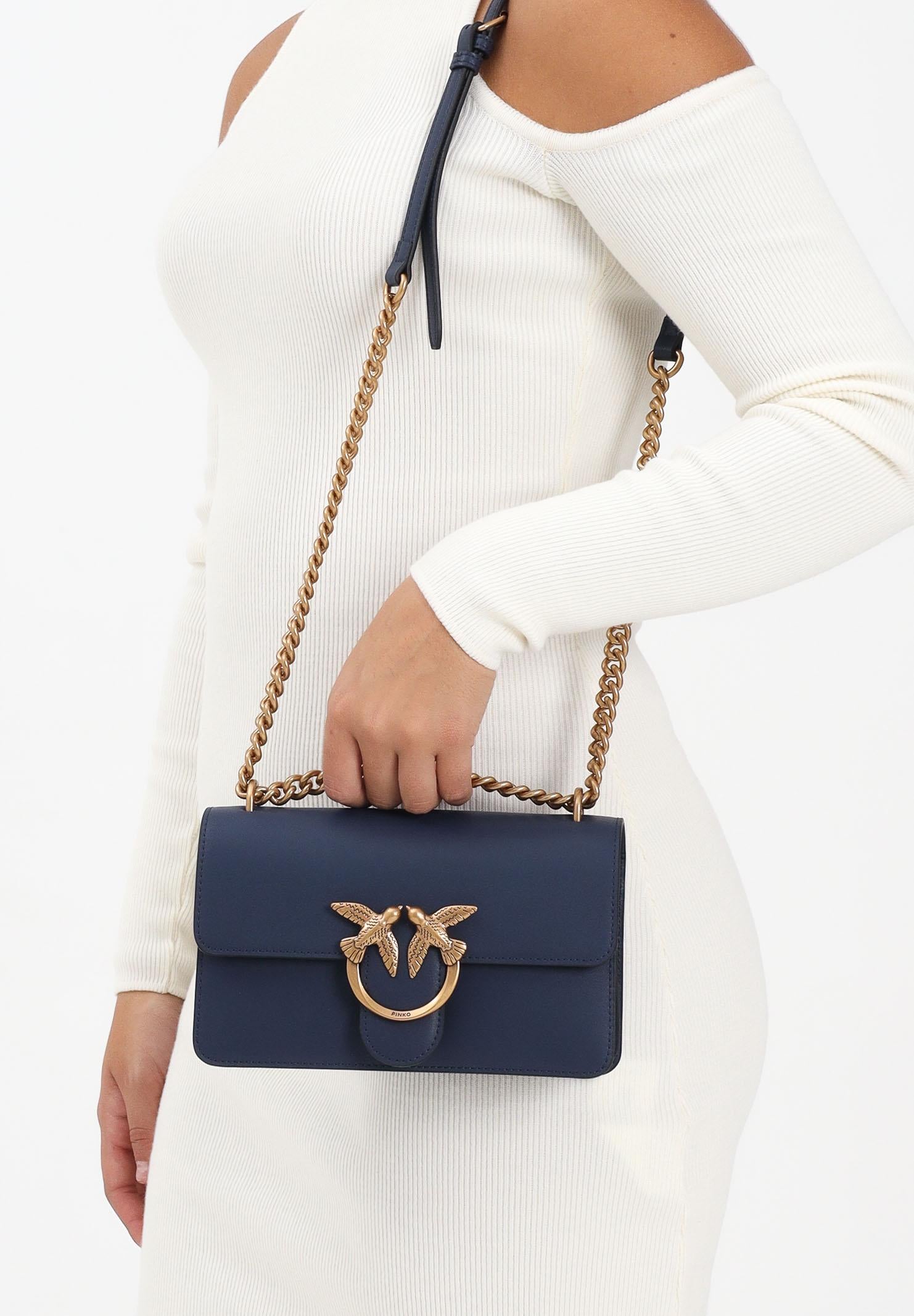 PINKO Borsa a tracolla Mini Love Bag blu da donna 100074A0F1 G08Q PINKO