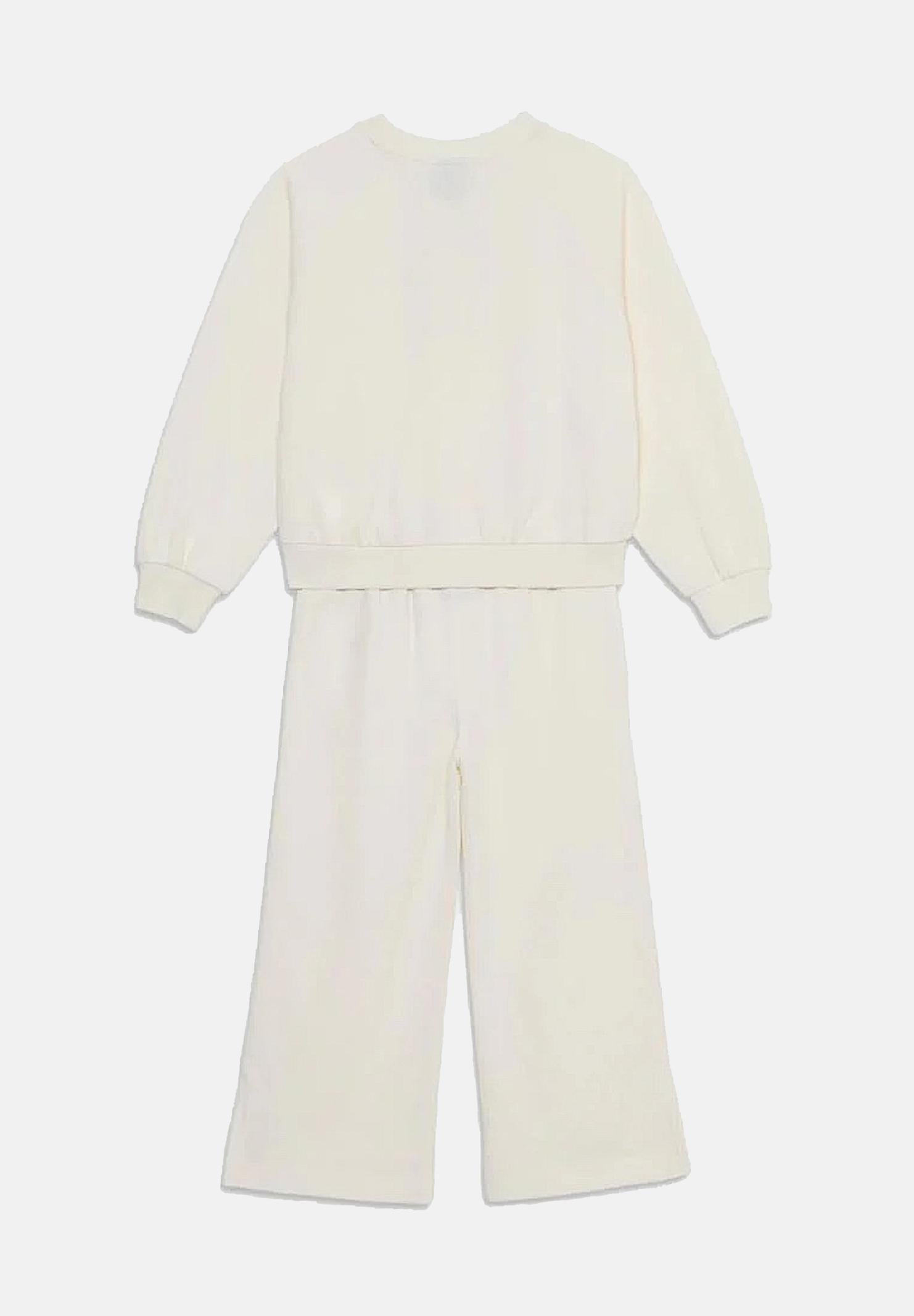 CONVERSE Tuta panna da bambina con logo 4CH415 W2Y CONVERSE