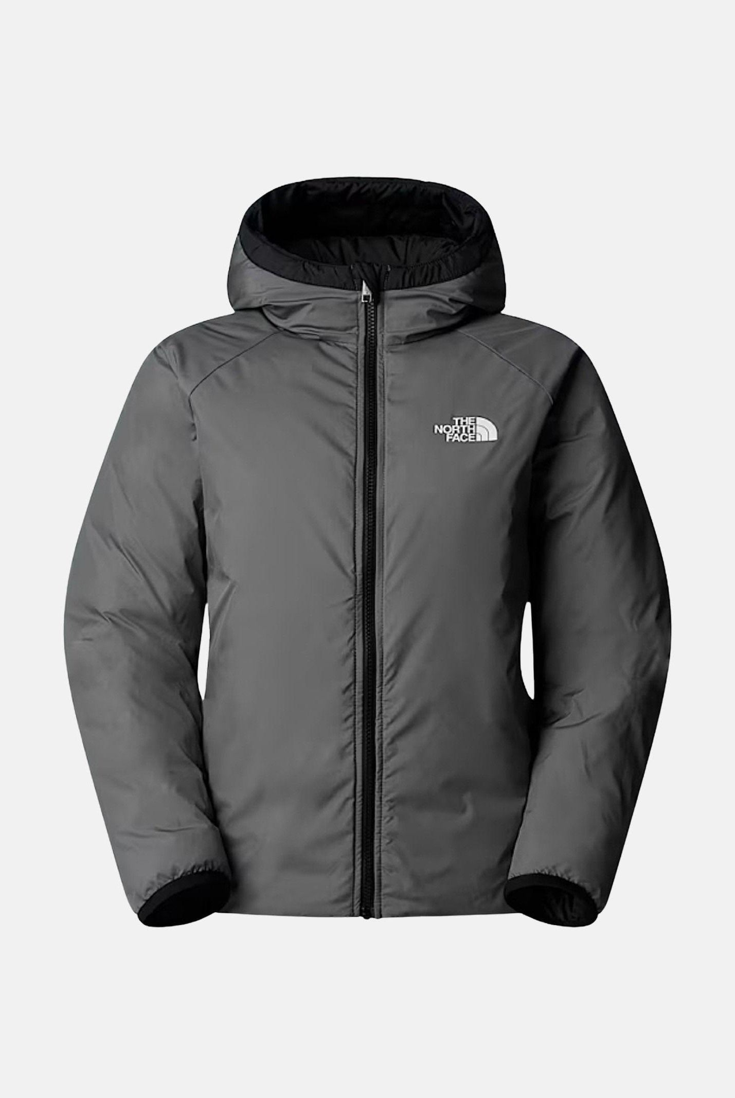 THE NORTH FACE Piumino reversibile Perrito nero e grigio per bambina e bambino NF0A88UEWOO1 . THE NORTH FACE
