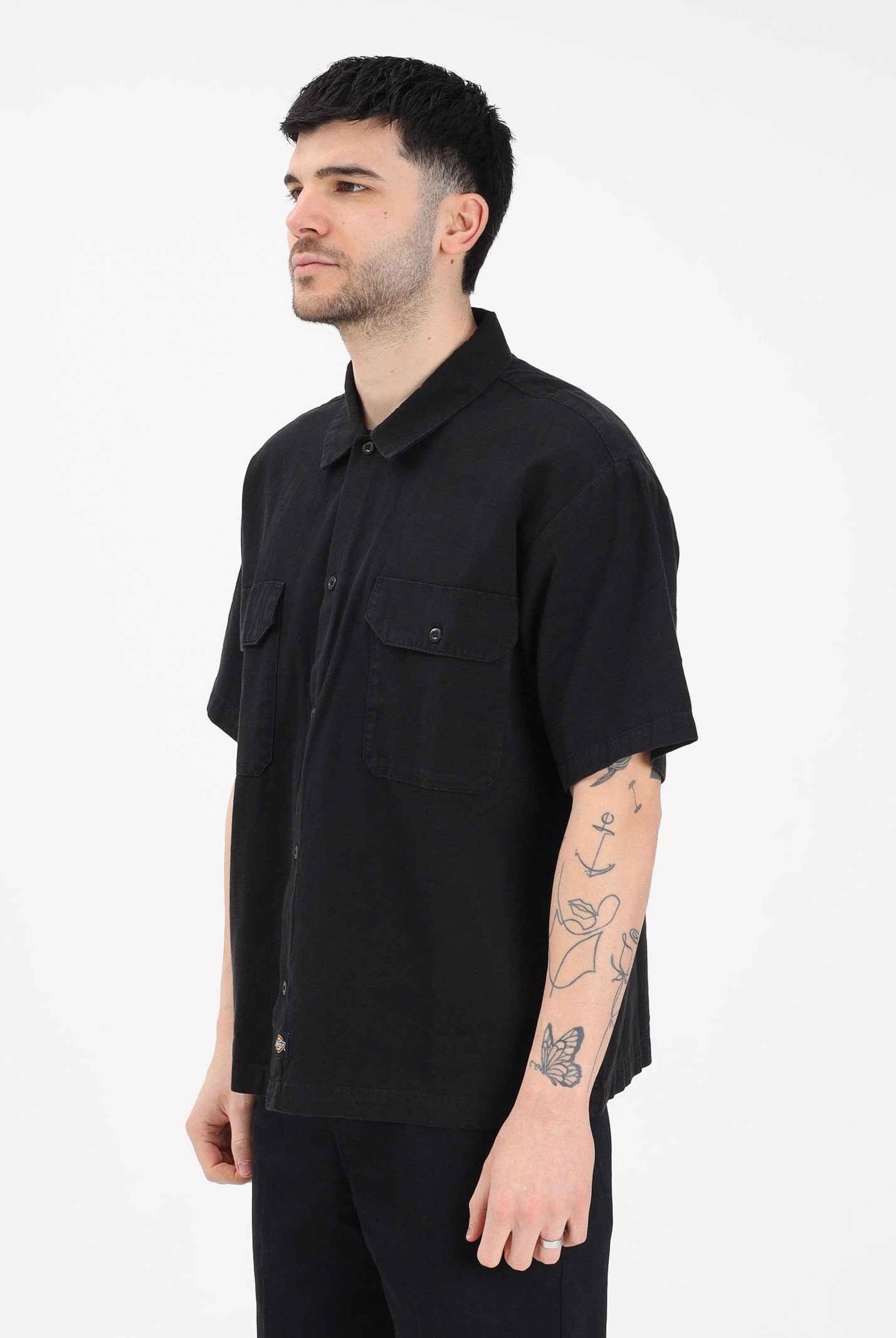 DICKIES Camicia a manica corta Unionville nera da uomo DK0A88N9BLK1 . DIckies