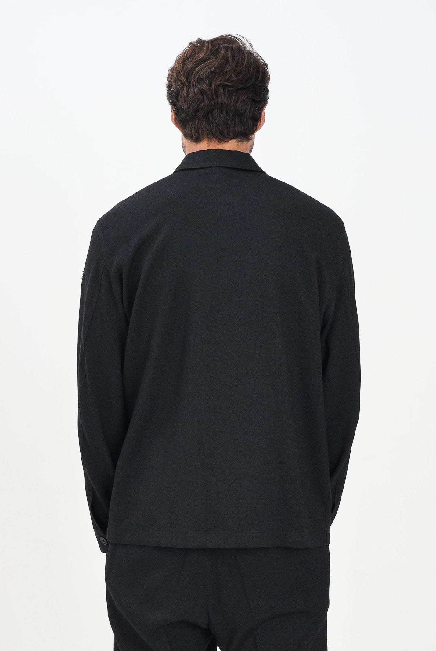 I'M BRIAN Camicia nera da uomo con applicazione logo CA3449 009 I'M BRIAN