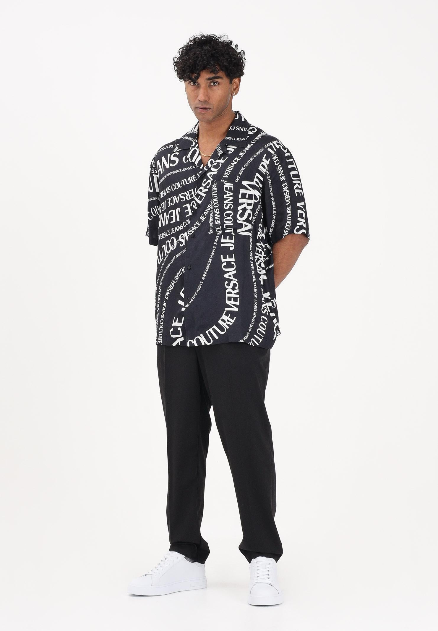 VERSACE JEANS COUTURE Pantalone elegante nero da uomo 80GAA128N0702 899 VERSACE JEANS COUTURE