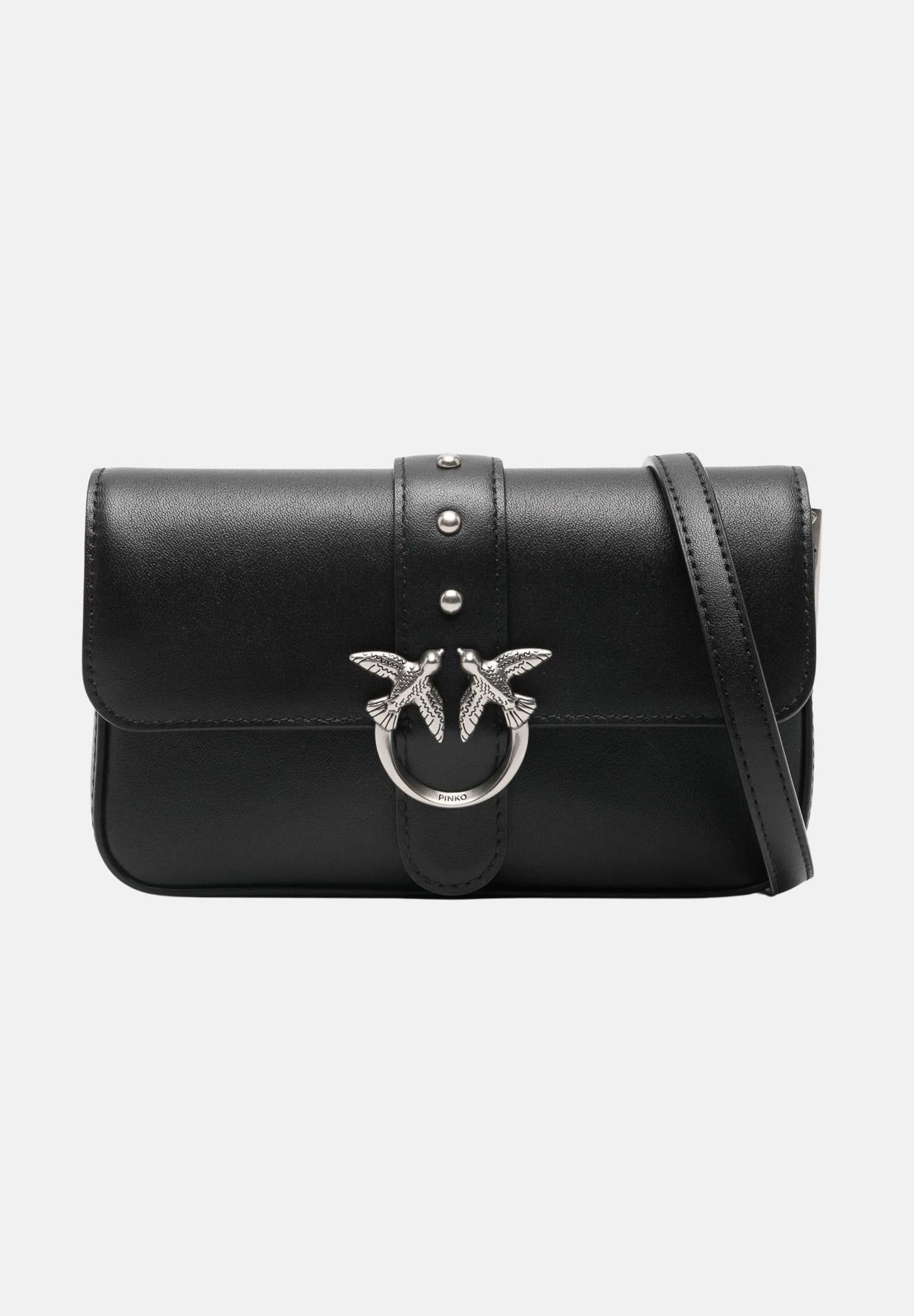 PINKO Borsa a tracolla Baby Love Bag One Slouchy nera da donna 105353A0QO Z99O PINKO