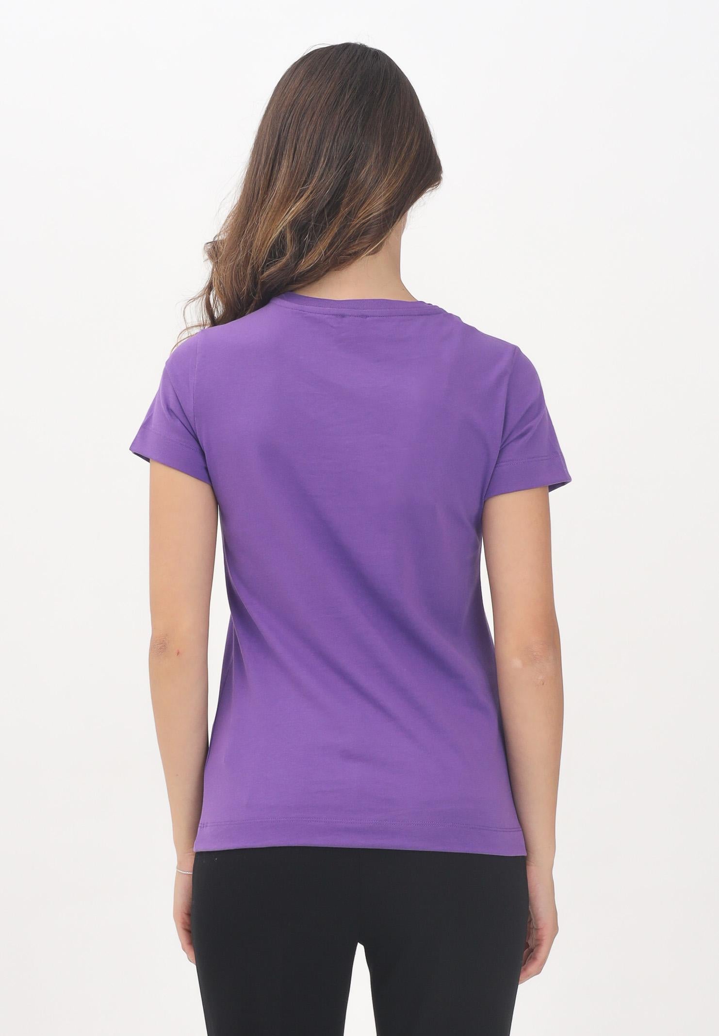 PINKO T-shirt a manica corta viola da donna con logo 100355A2RD W79 PINKO