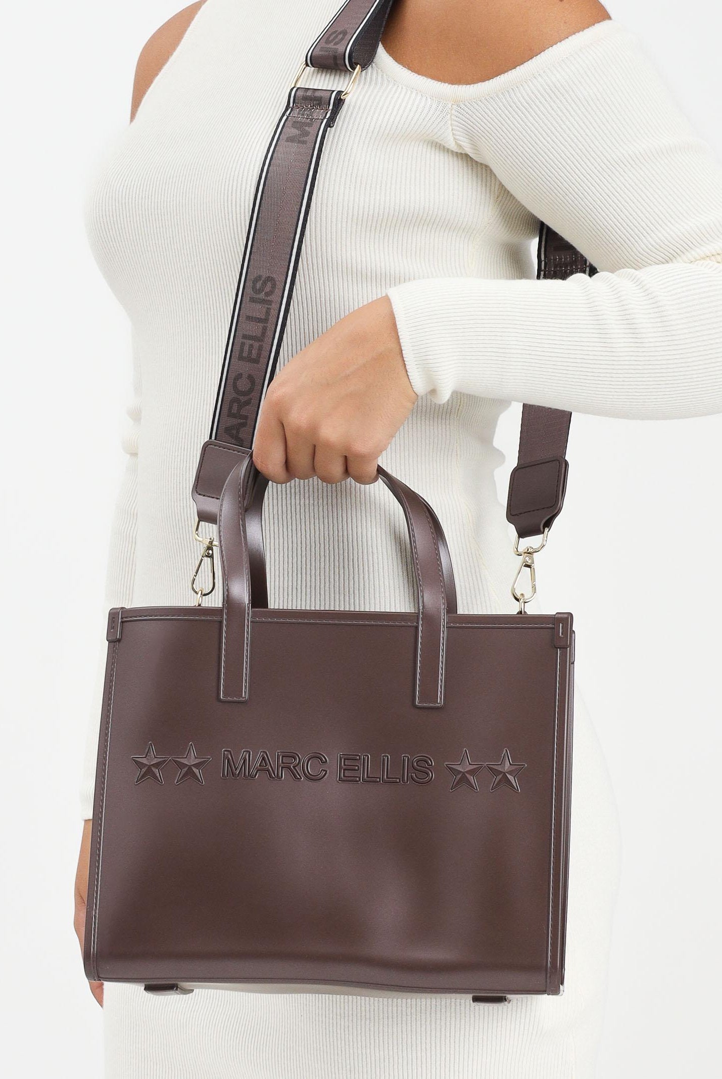 MARC ELLIS Shopper Flat Go marrone da donna FLAT-GO COLIGO MARC ELLIS