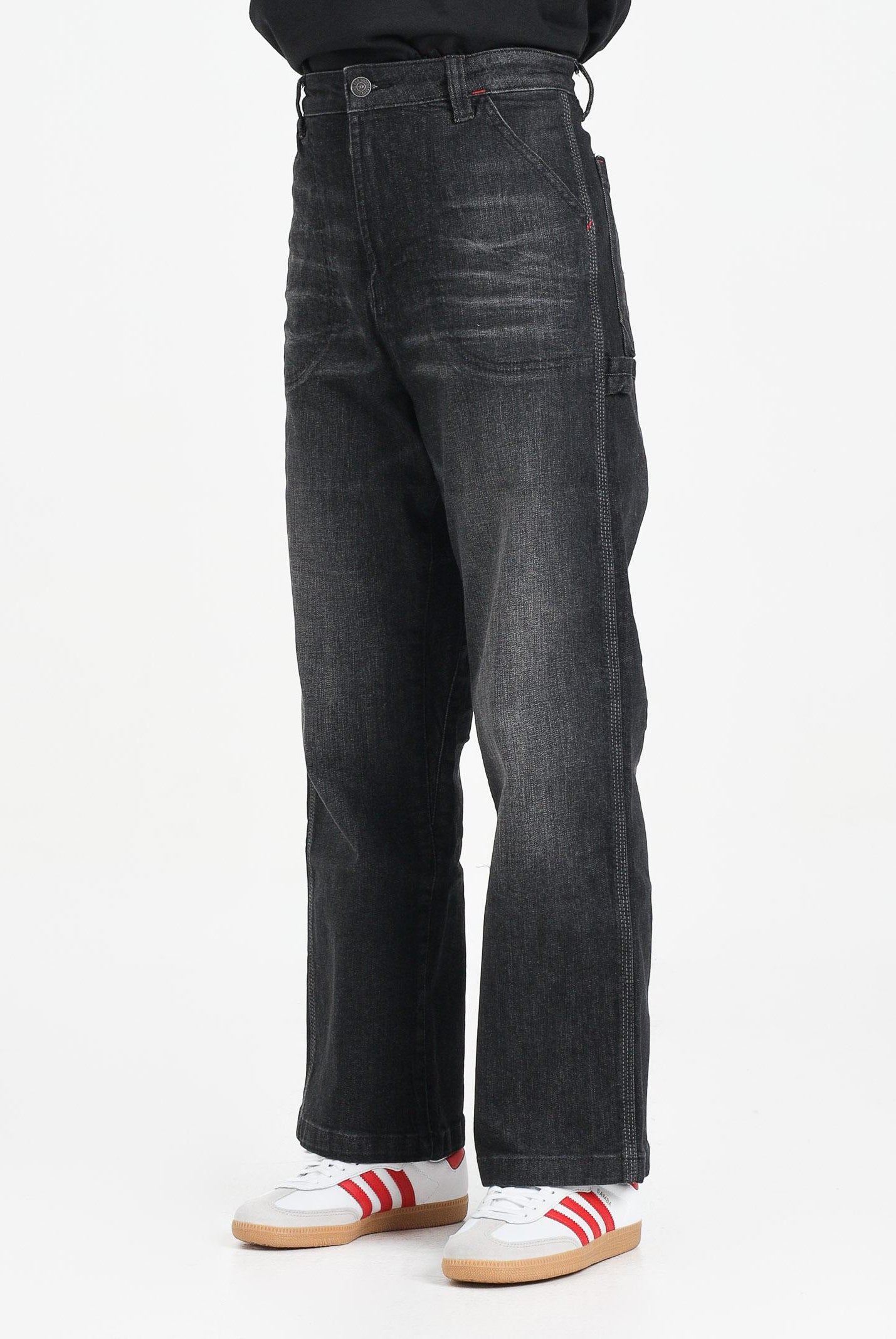 DIESEL Jeans D-Bart in denim nero per donna, ragazzi e bambini J02361KXBQQ K02 DIESEL