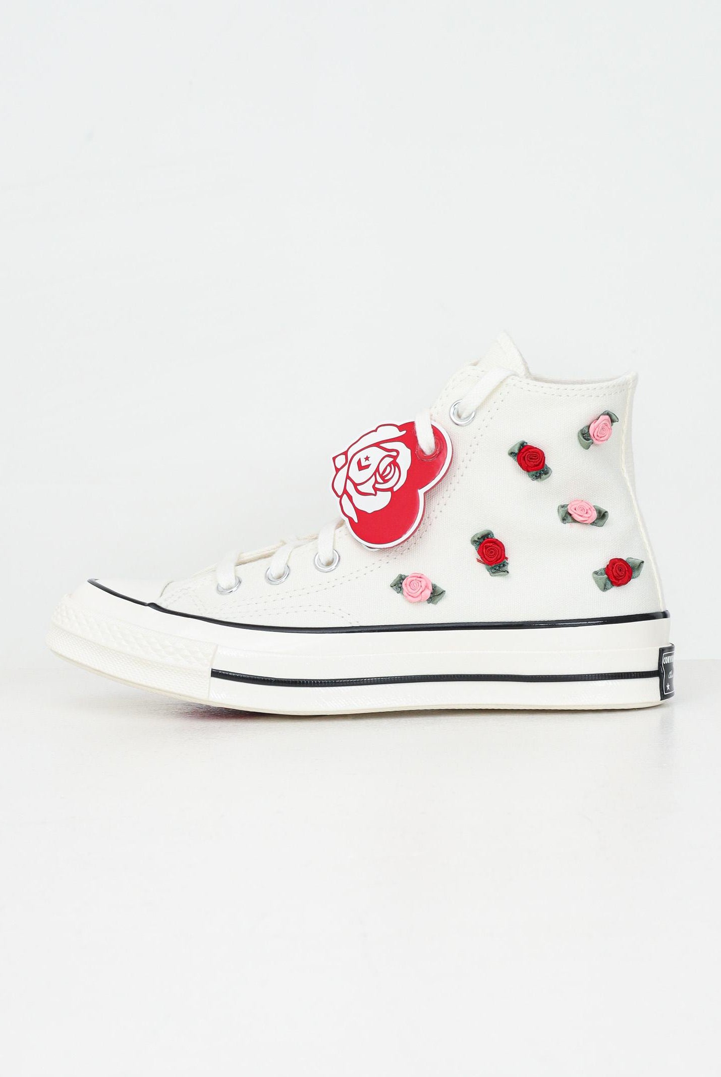CONVERSE Sneakers CHUCK 70 ROSES bianche da donna A10637C CONVERSE
