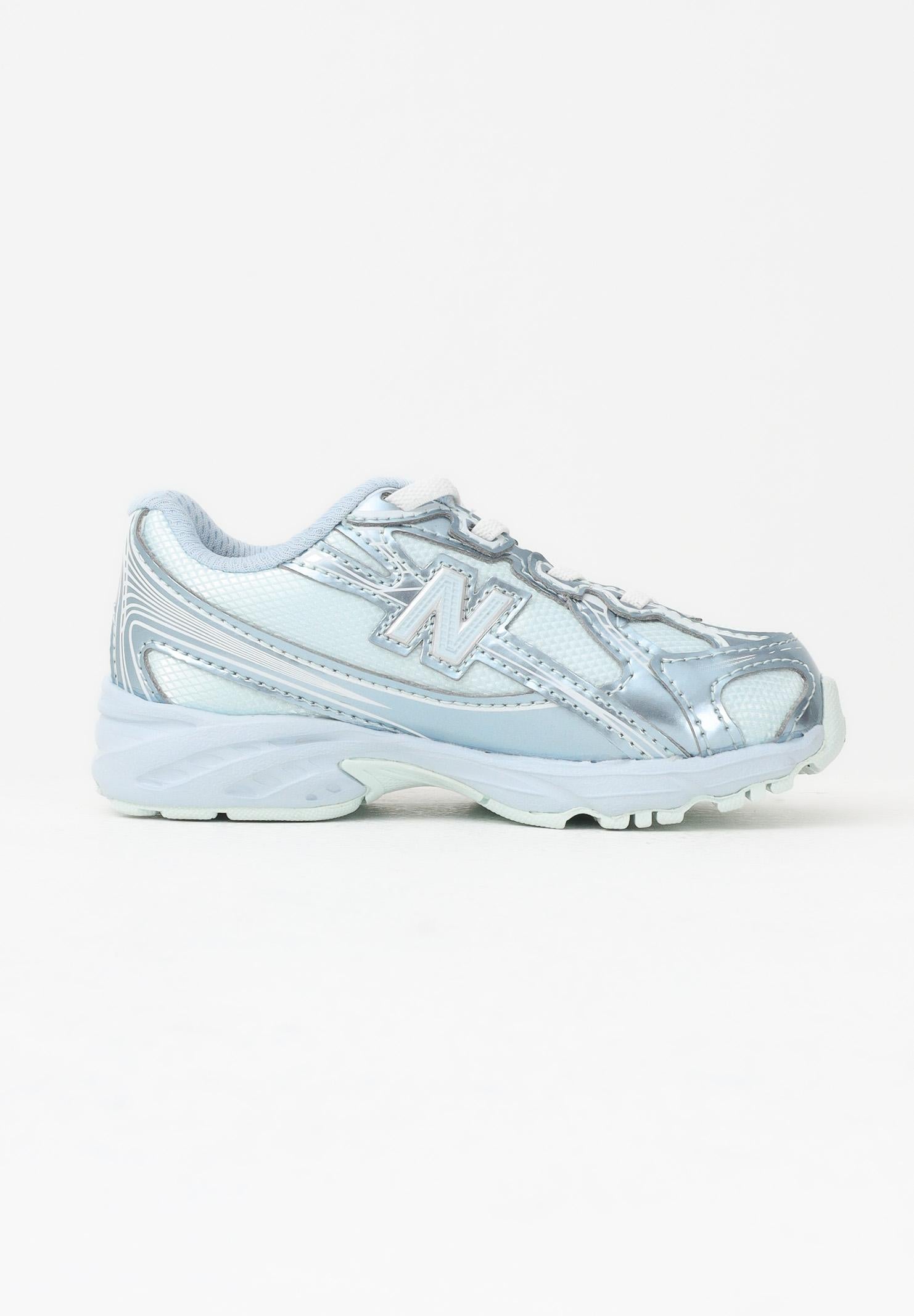 NEW BALANCE Sneakers 740 Bungee Lace azzurre da neonato I7409R4 . NEW BALANCE
