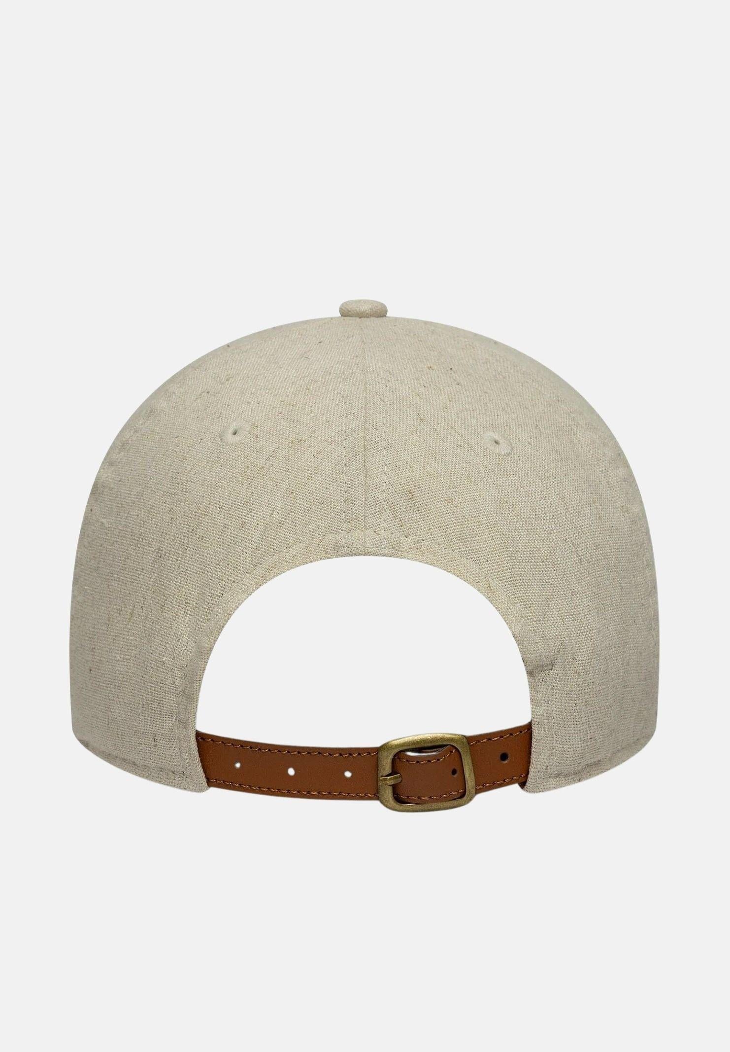 NEW ERA Cappello con visiera 9TWENTY New York Yankees MLB in lino beige per uomo e donna 60771832 . NEW ERA