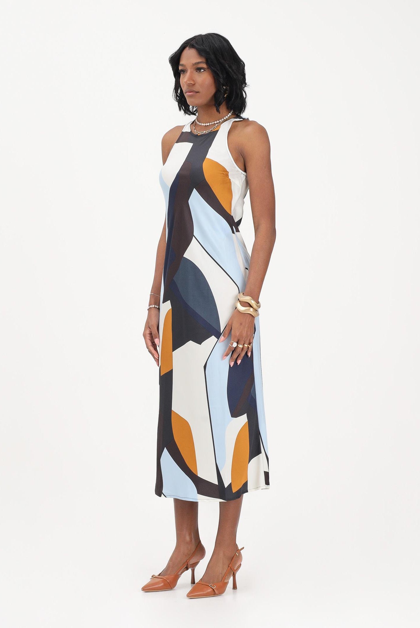 ONLY Abito midi multicolore da donna 15354751 NABL ONLY