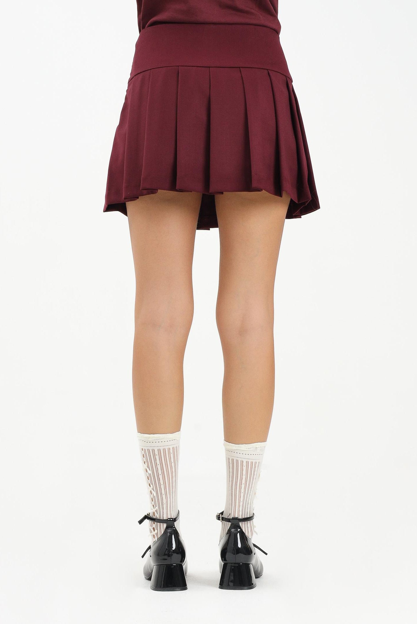 HINNOMINATE Gonna corta bordeaux da donna HMABW02225 RS02 HINNOMINATE