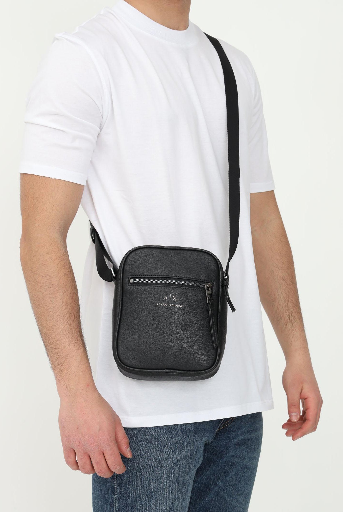 ARMANI EXCHANGE Borsello nero da uomo con logo 952388CC830 00020 ARMANI EXCHANGE