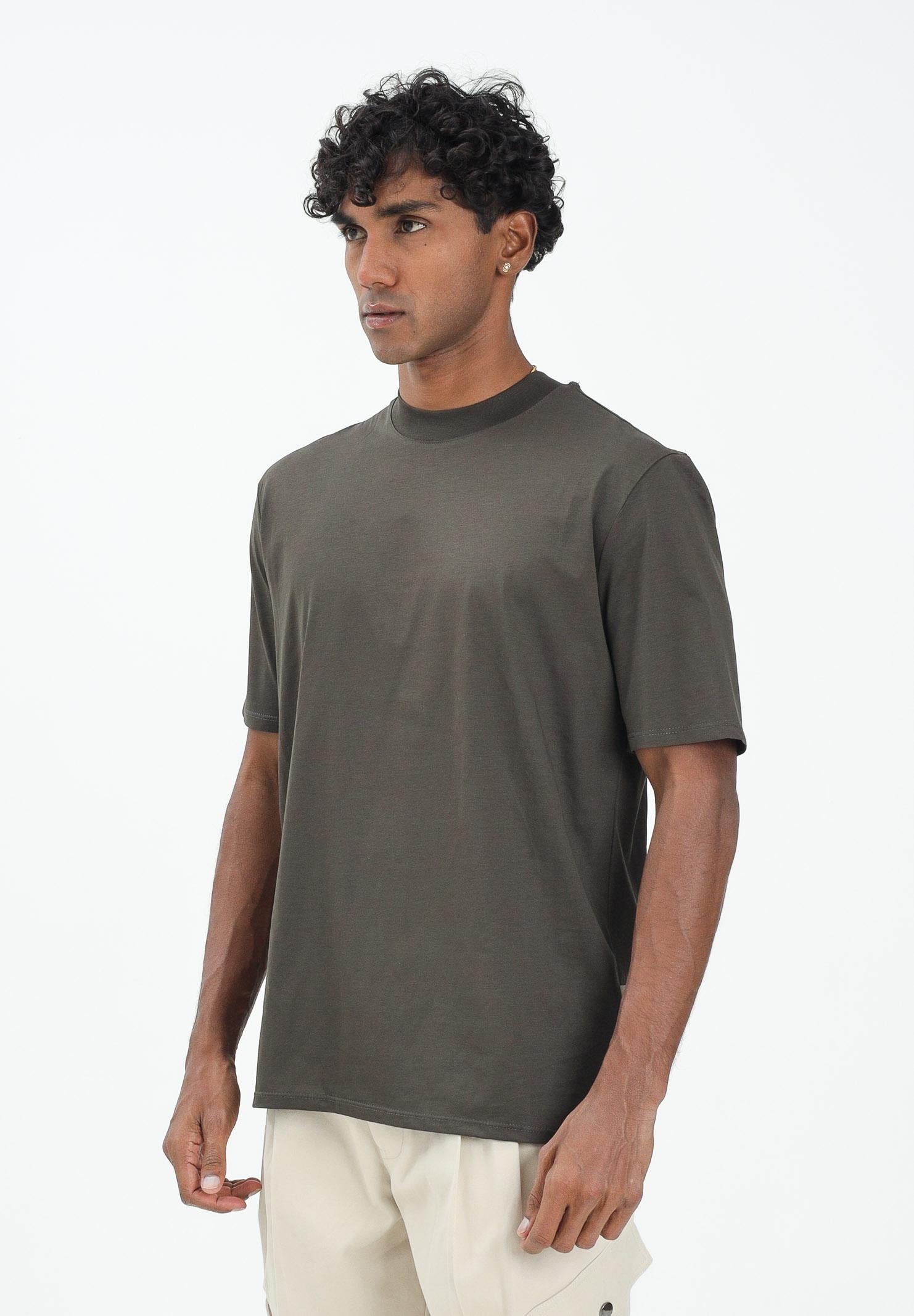 YES LONDON T-shirt a manica corta moro da uomo XM4235 MO YES LONDON