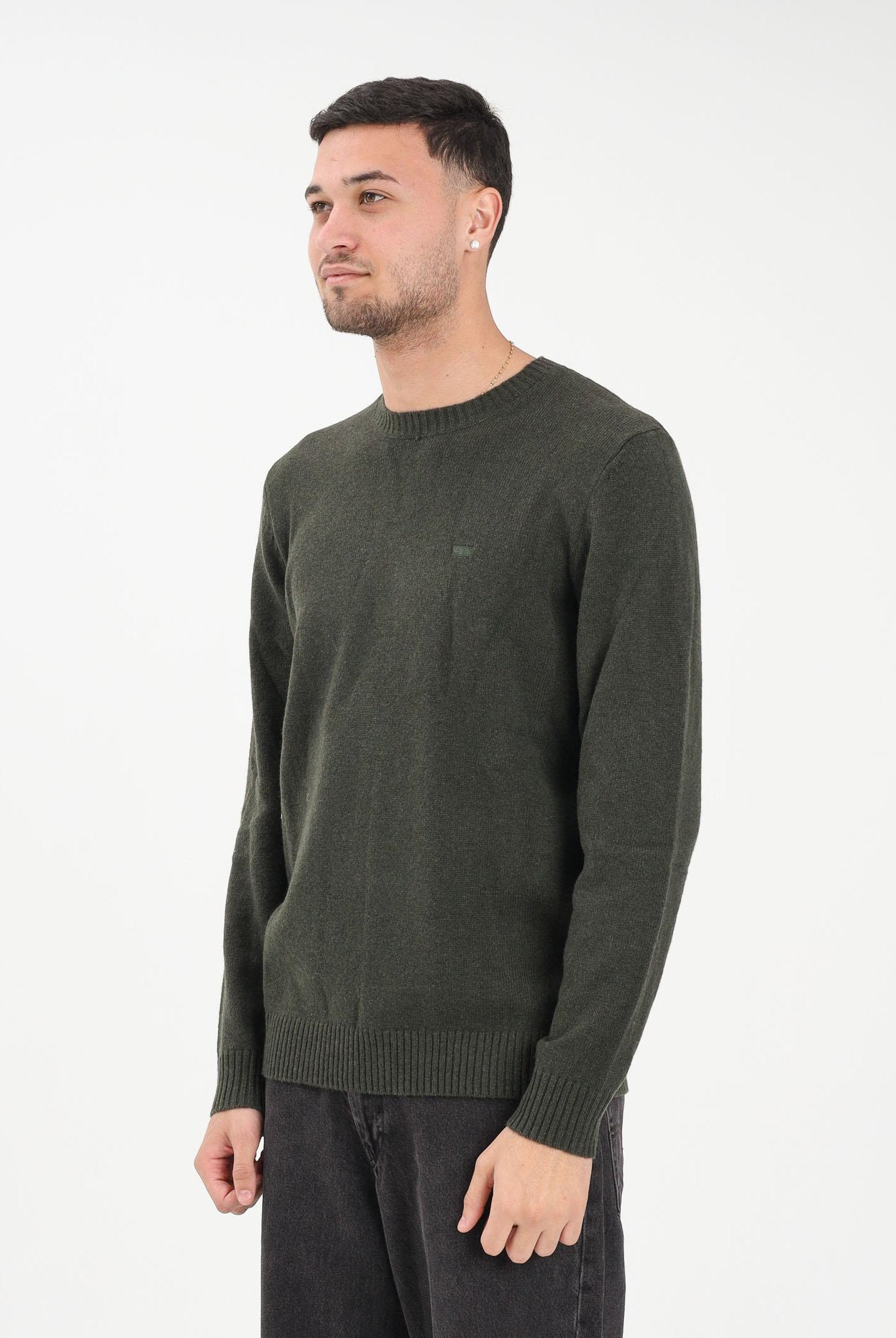 LEVI'S® Maglioncino girocollo Original Housemark verde bosco da uomo A4320-0025 . LEVI'S®