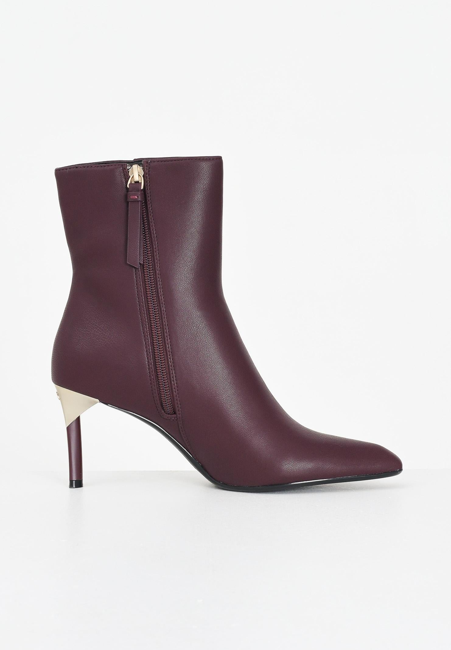 ARMANI EXCHANGE Stivaletti bordeaux da donna con dettaglio logo XW001645AF13876 UA343 ARMANI EXCHANGE