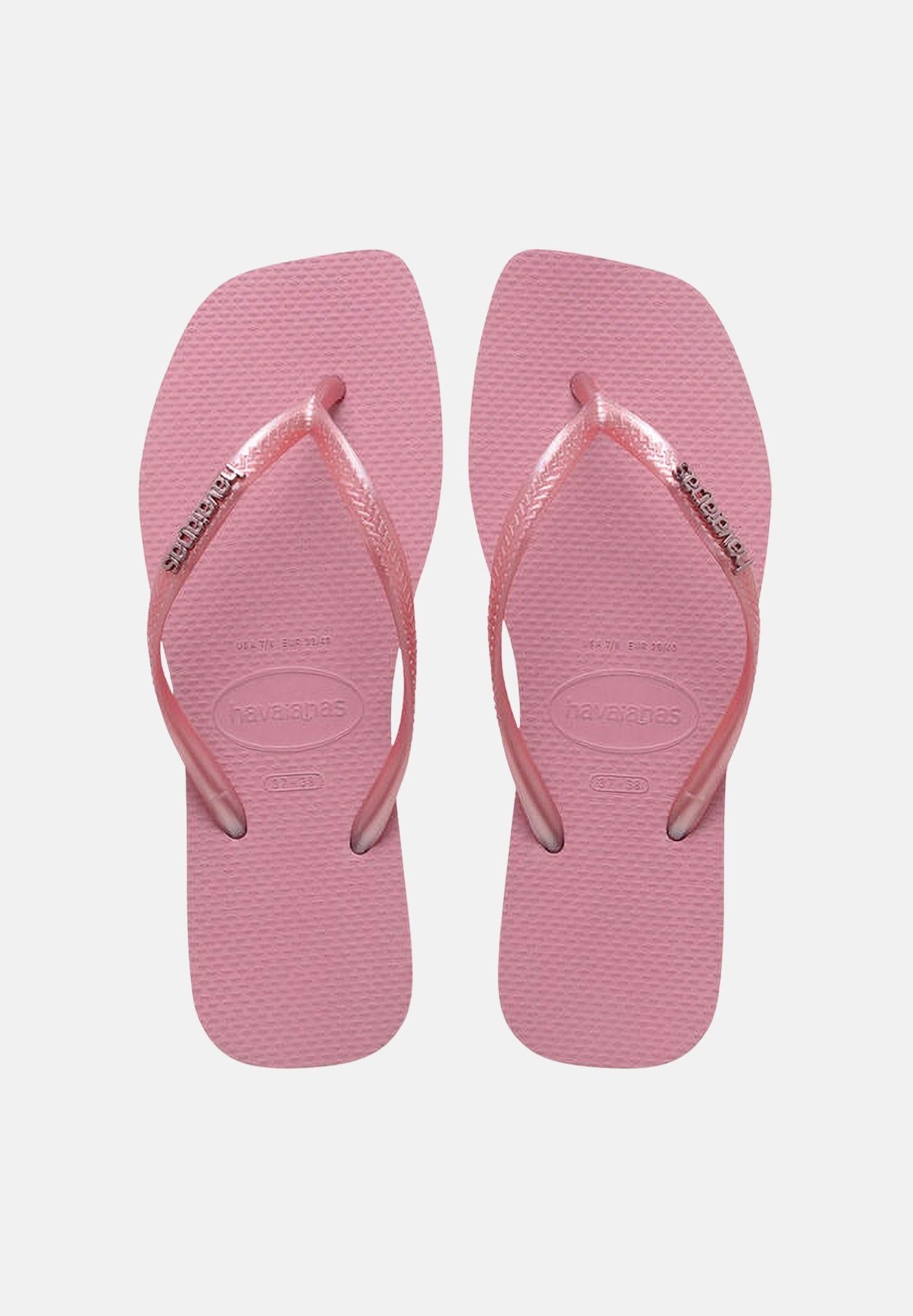HAVAIANAS Infradito Square Logo Metallic rosa da donna 4148257 1105 HAVAIANAS