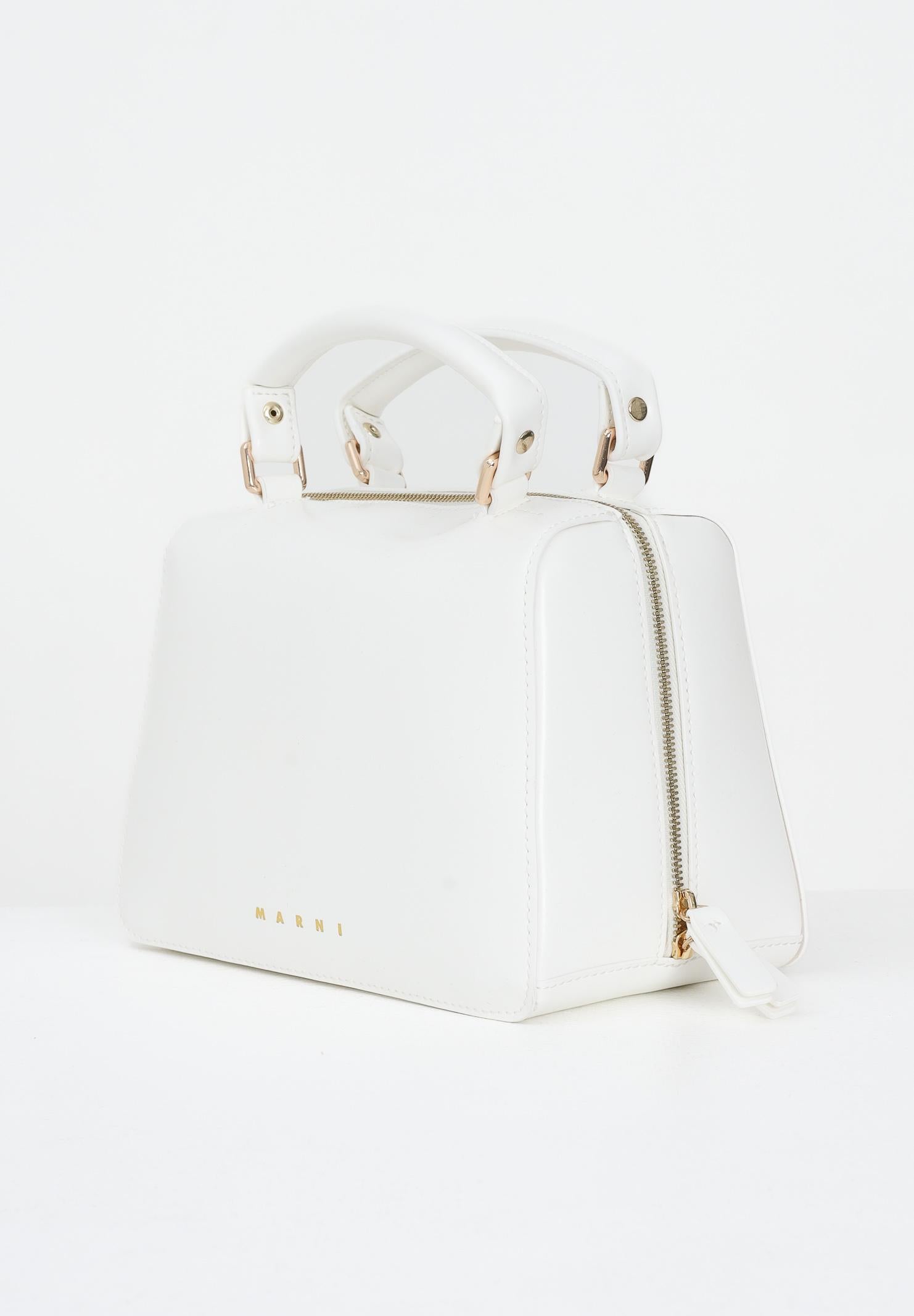 MARNI Borsa a mano bianca da donna con logo M01608M00TK 0M114 MARNI