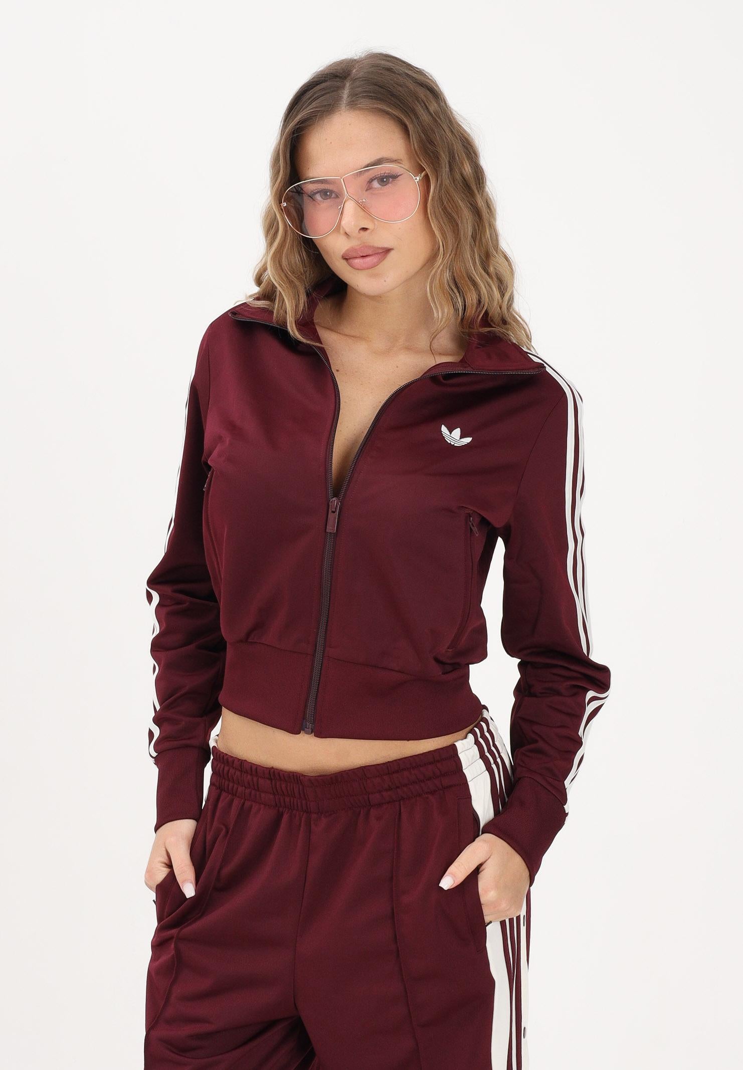 ADIDAS ORIGINALS Felpa con zip FIREBIRD CLASSIC bordeaux da donna KQ6532 . ADIDAS ORIGINALS