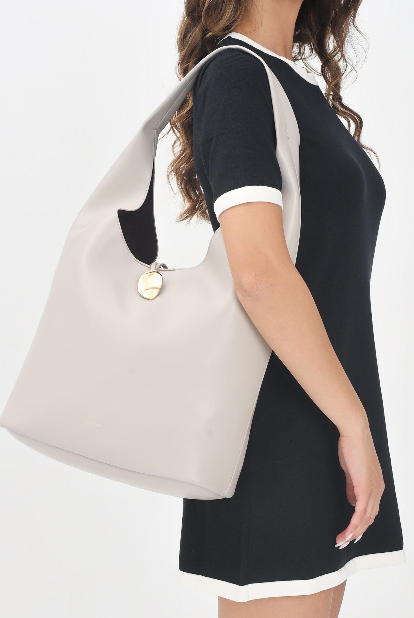 CALVIN KLEIN Shopper sabbia da donna con pochette LV04K3149G RMU CALVIN KLEIN