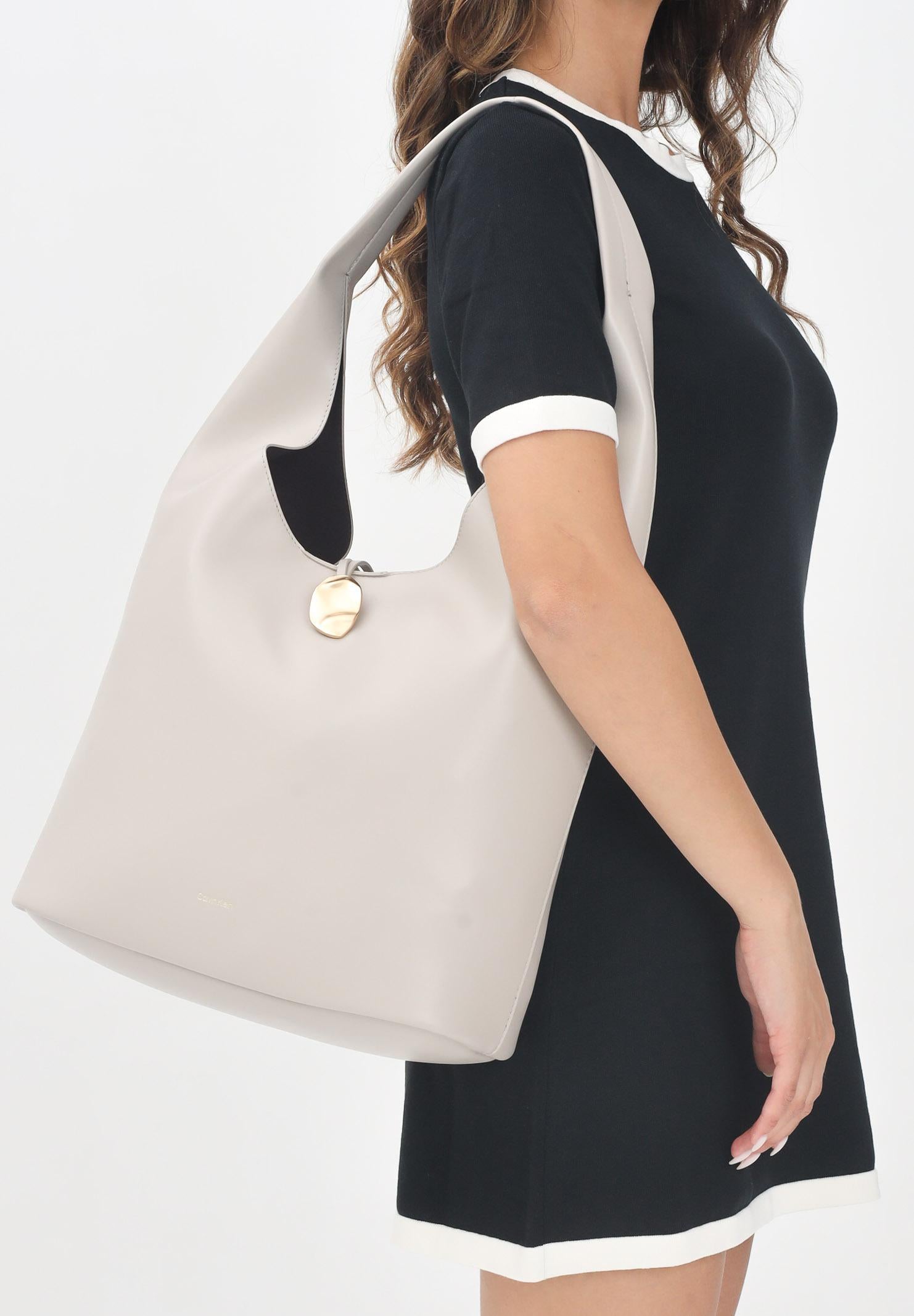 CALVIN KLEIN Shopper sabbia da donna con pochette LV04K3149G RMU CALVIN KLEIN