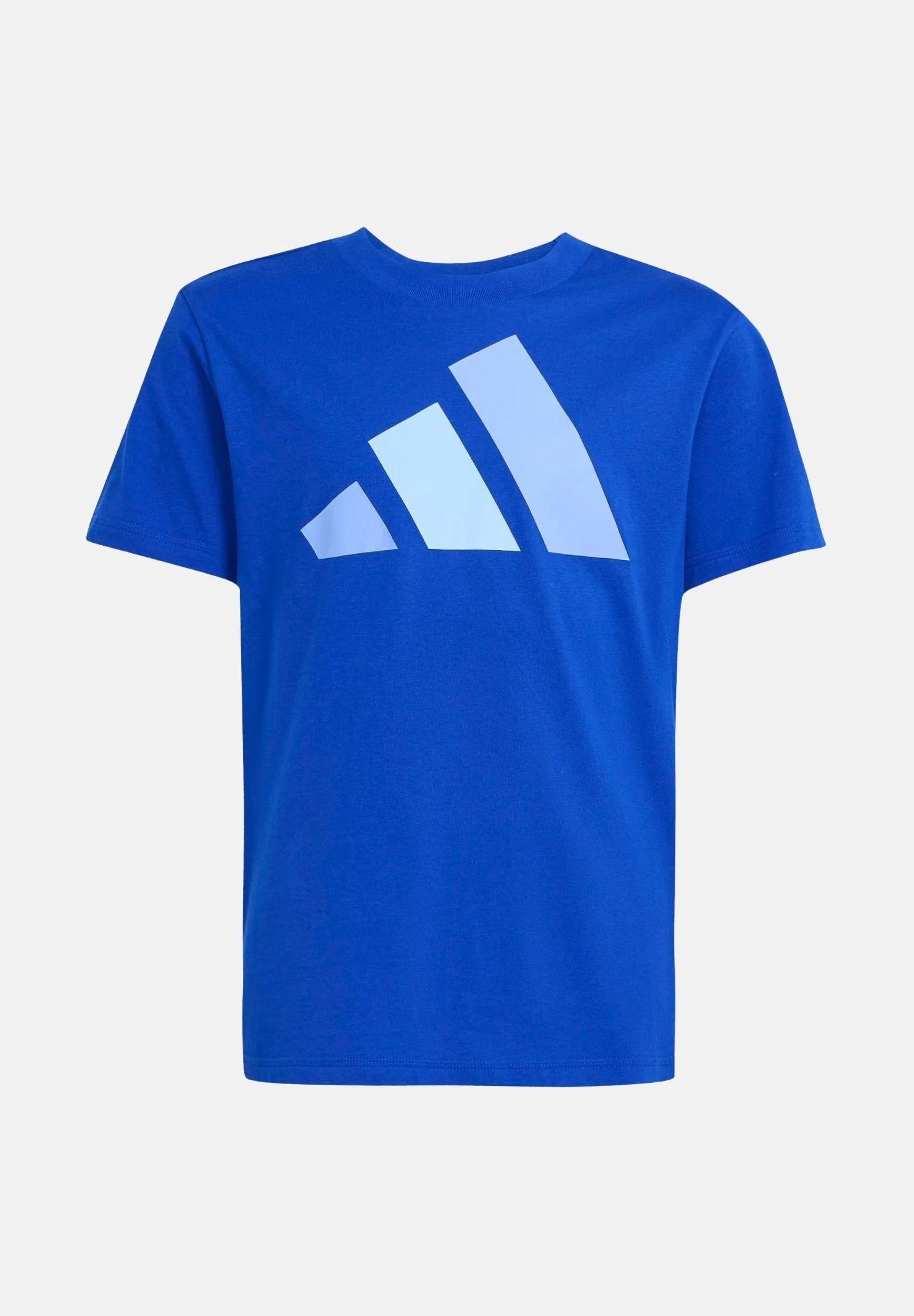 ADIDAS PERFORMANCE T-shirt a manica corta Essentials blu acceso da bambino JV9866 . ADIDAS PERFORMANCE