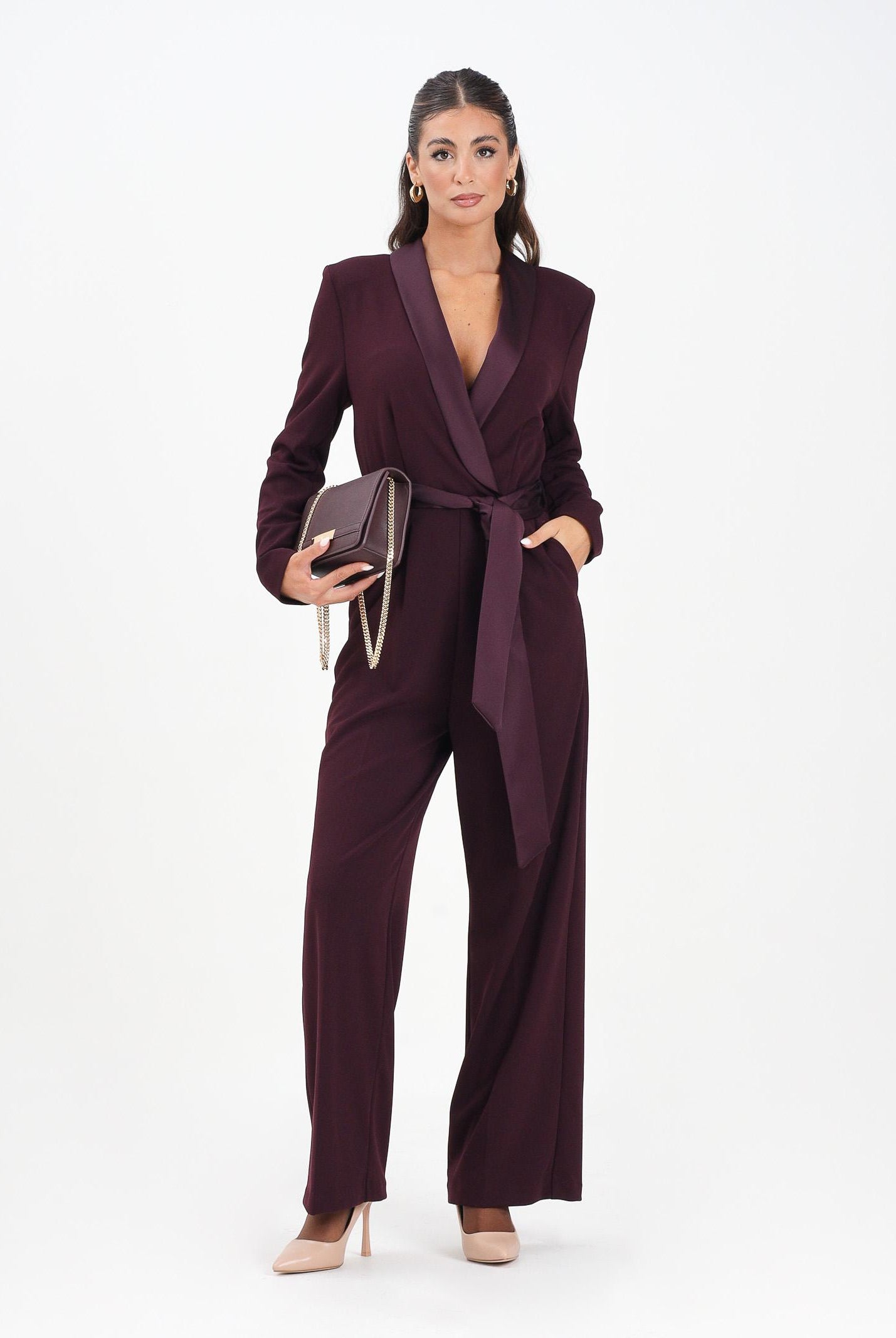 VICOLO Tuta bordeaux da donna TF0357 FU38 VICOLO