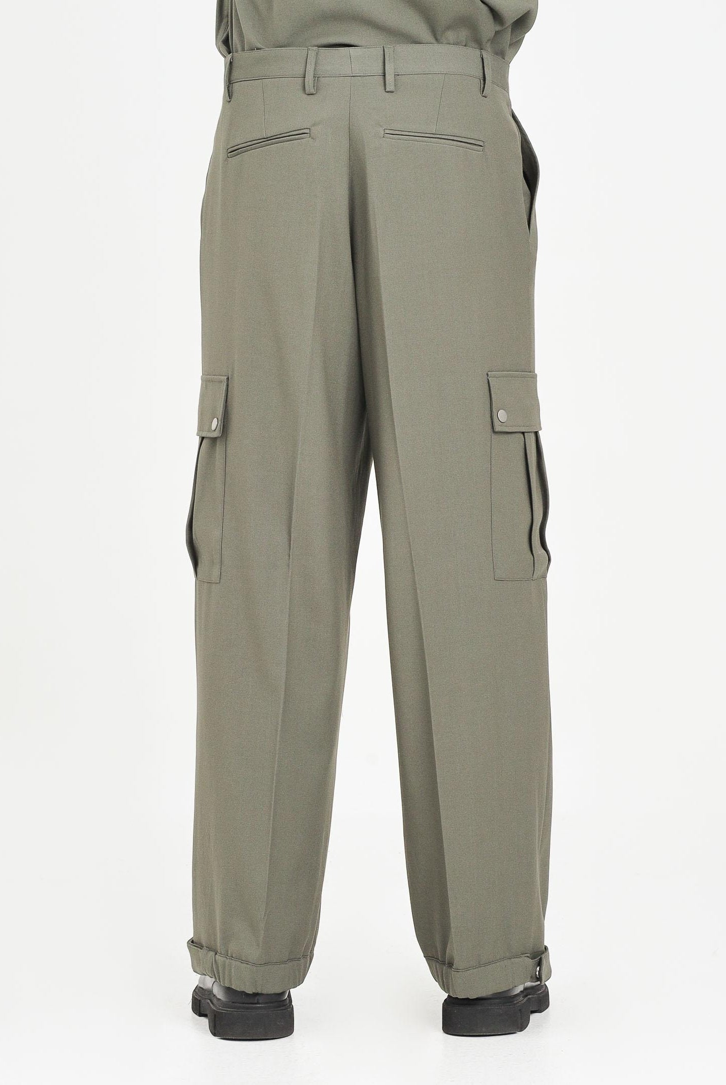 I'M BRIAN Pantalone cargo verde militare da uomo PA3494 013 I'M BRIAN