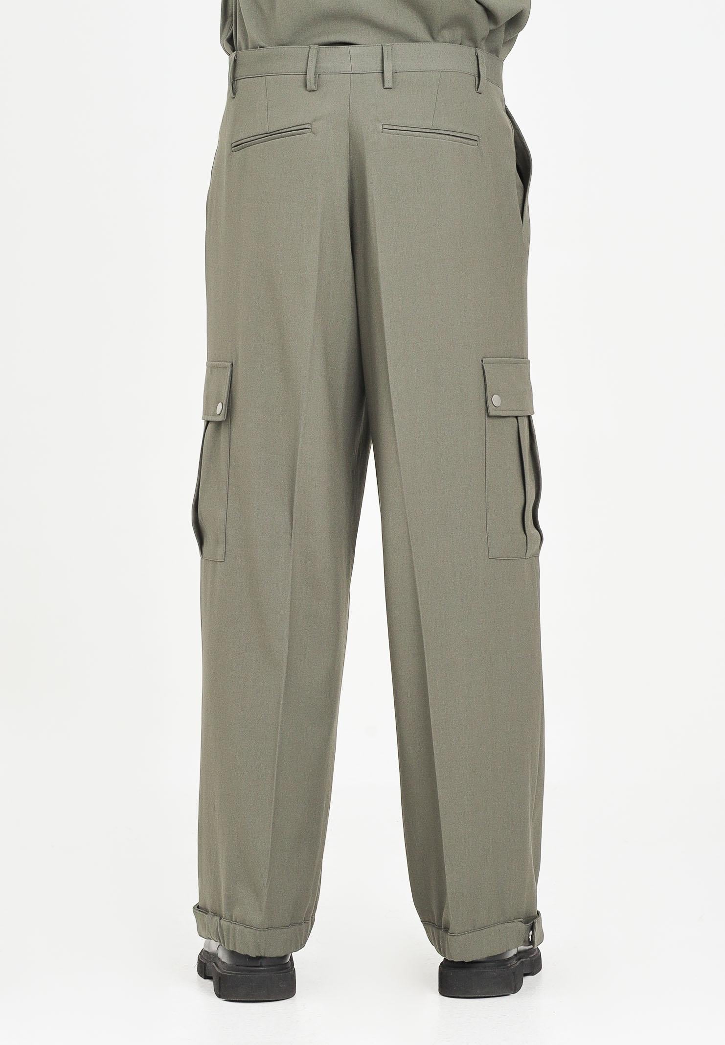 I'M BRIAN Pantalone cargo verde militare da uomo PA3494 013 I'M BRIAN