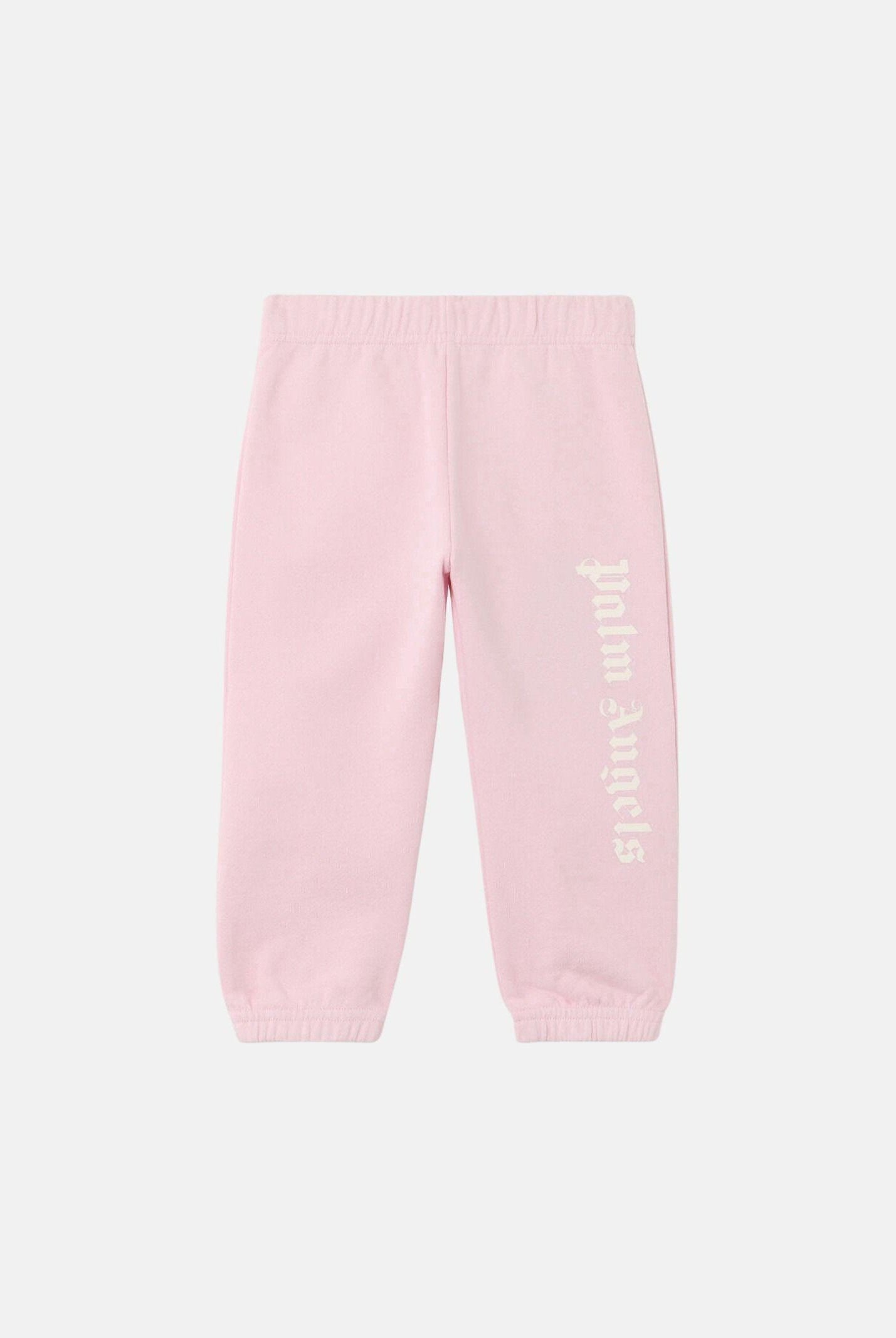 PALM ANGELS Pantalone sportivo rosa da neonato con logo PGXD002S26FLE001 042 PALM ANGELS