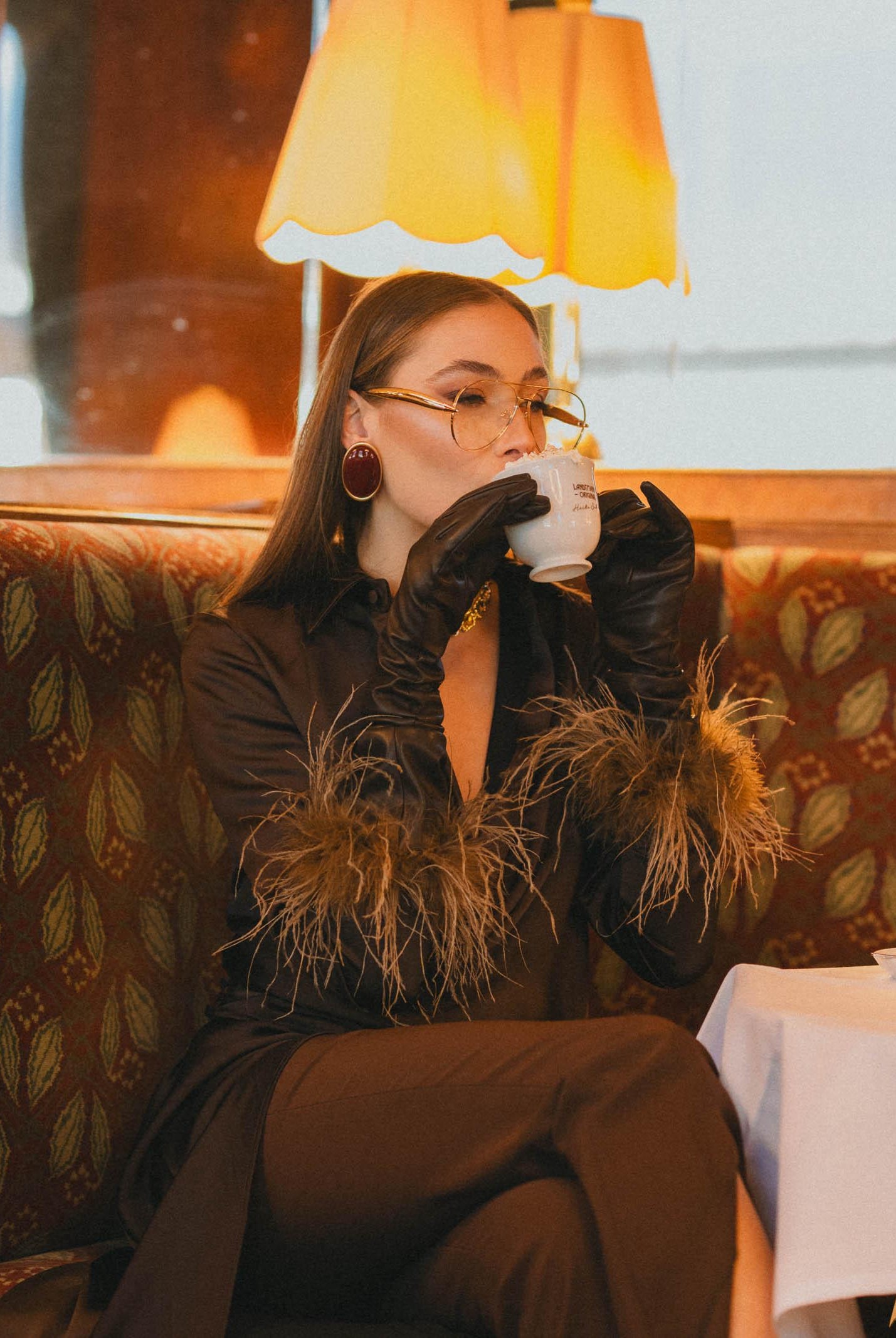 SANTAS Abito lungo DIVINE marrone da donna PV2614 MA SANTAS