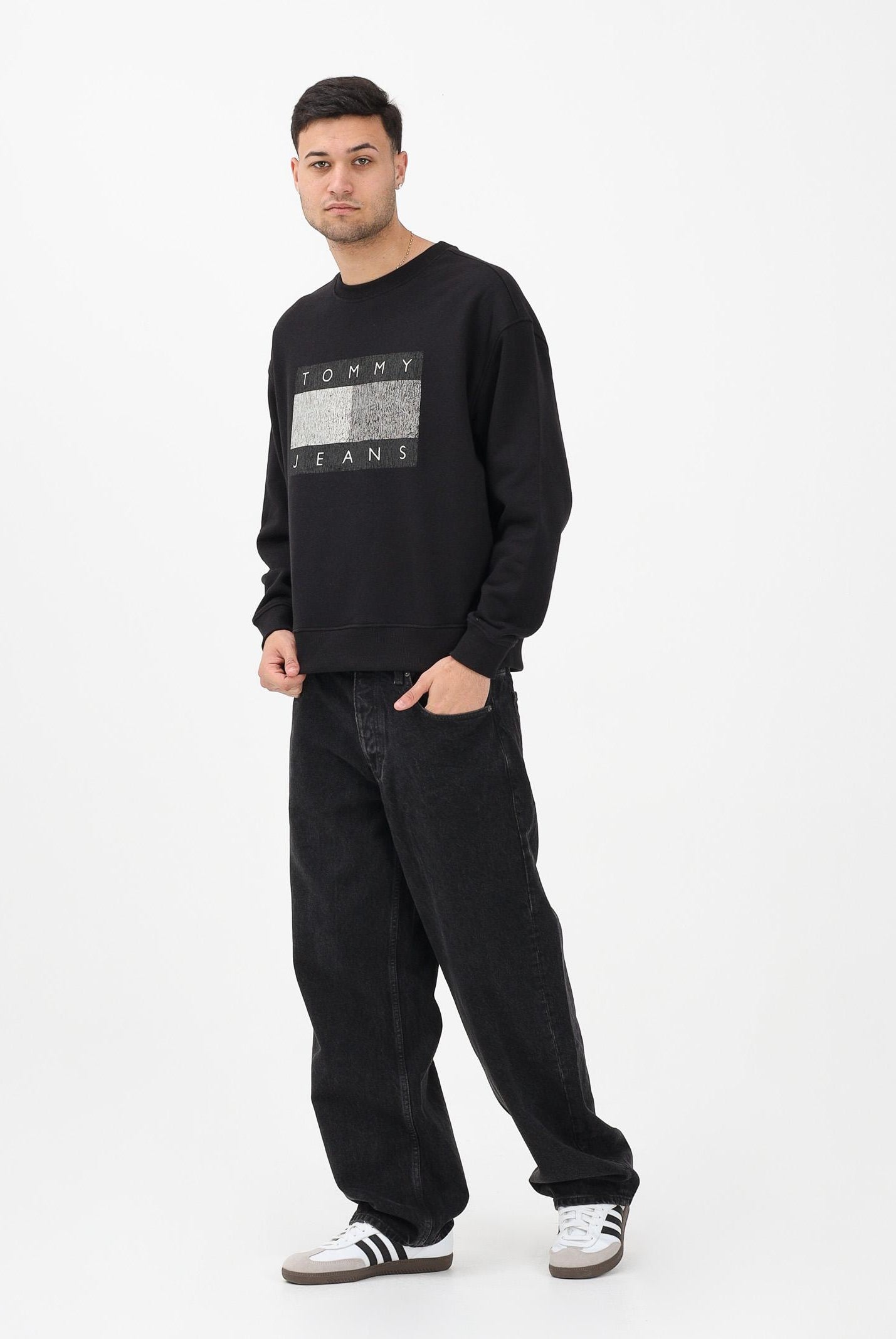 TOMMY JEANS Jeans Jaimie in denim nero da uomo DM0DM22671 1BZ TOMMY JEANS