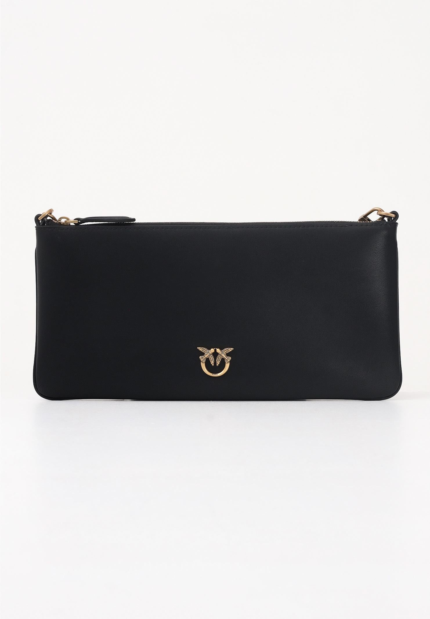 PINKO Pochette Horizontal Flat Bag nera da donna 102747A0F1 Z99Q PINKO