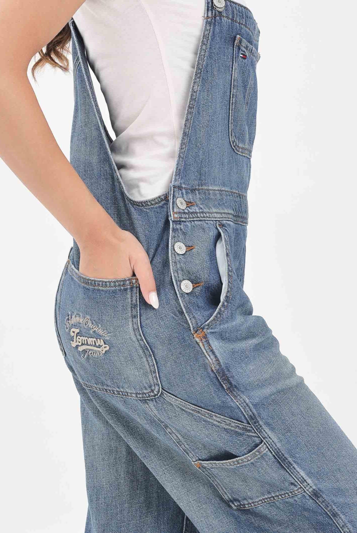 TOMMY JEANS Salopette in denim da donna DW0DW205291A5 TOMMY JEANS