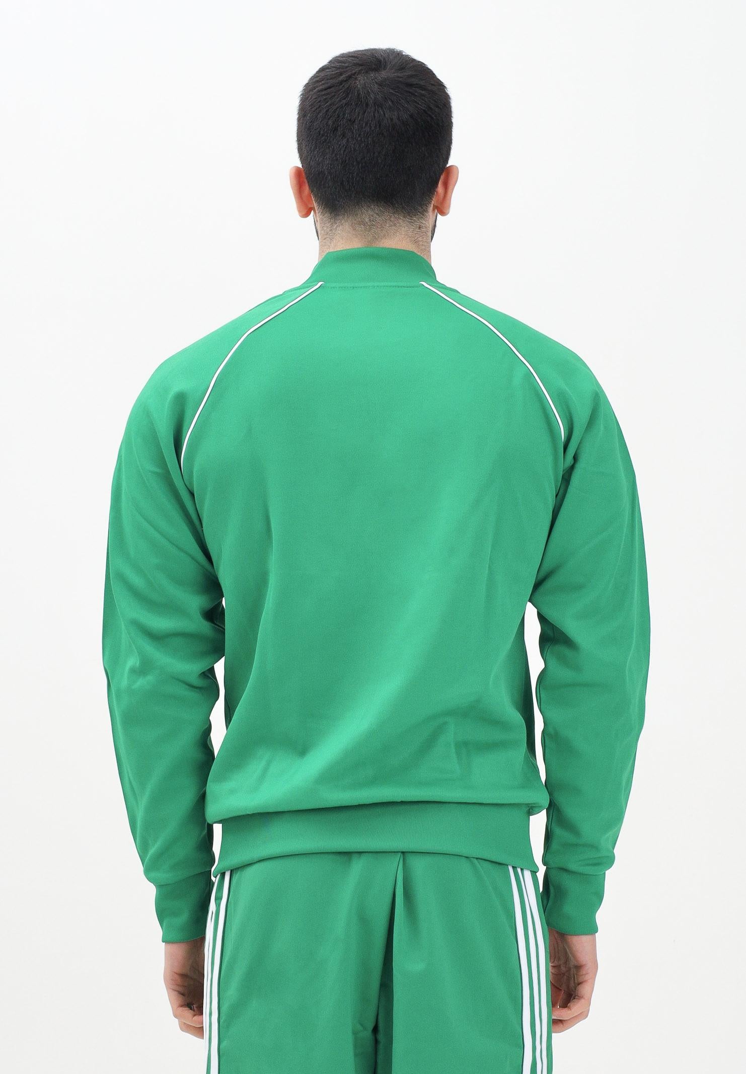 ADIDAS ORIGINALS Felpa con zip adicolor Classics SST verde da uomo IK3514 ADIDAS ORIGINALS