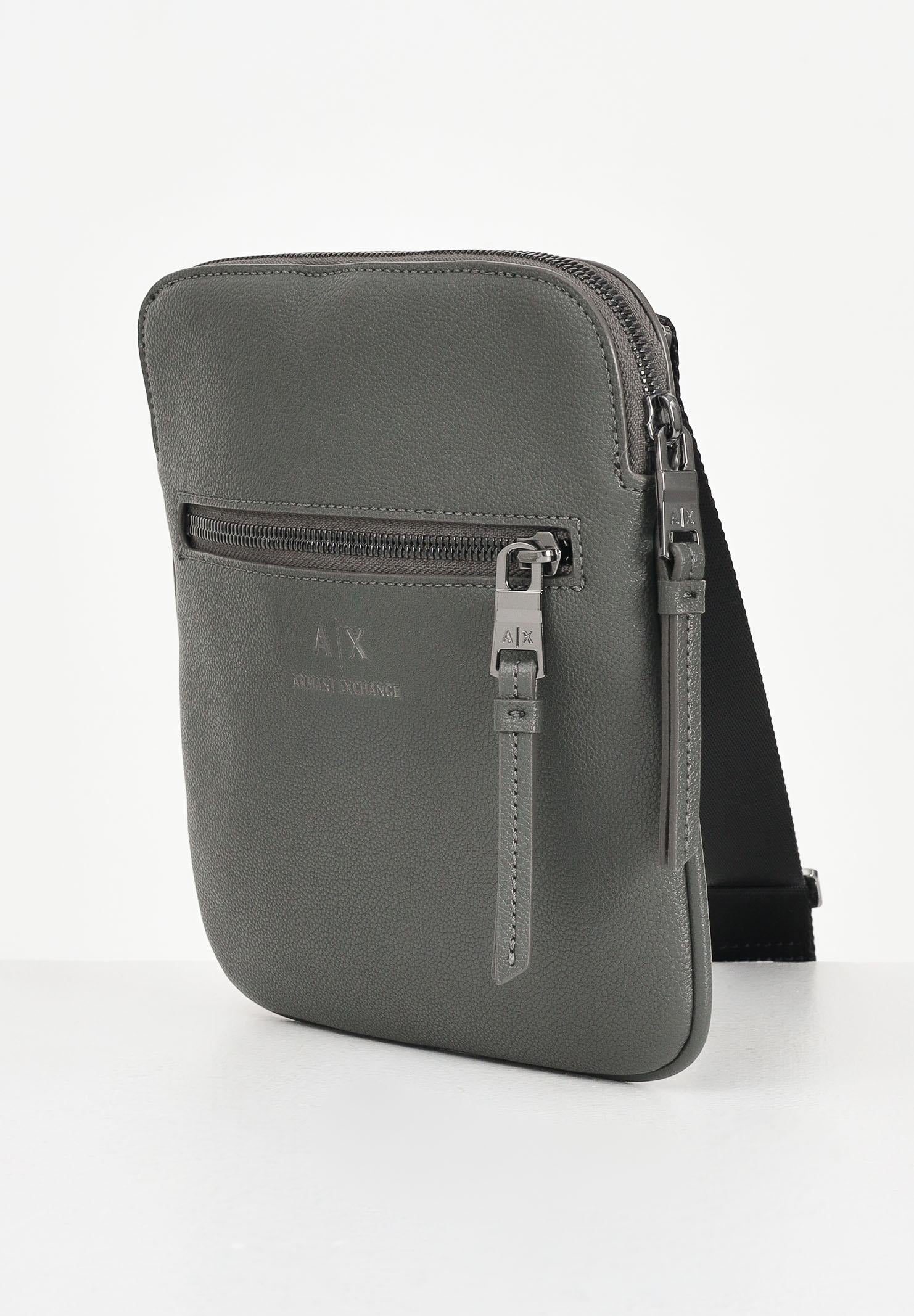 ARMANI EXCHANGE Borsa a tacolla fango da uomo con logo frontale 952391CC830 U8144 ARMANI EXCHANGE