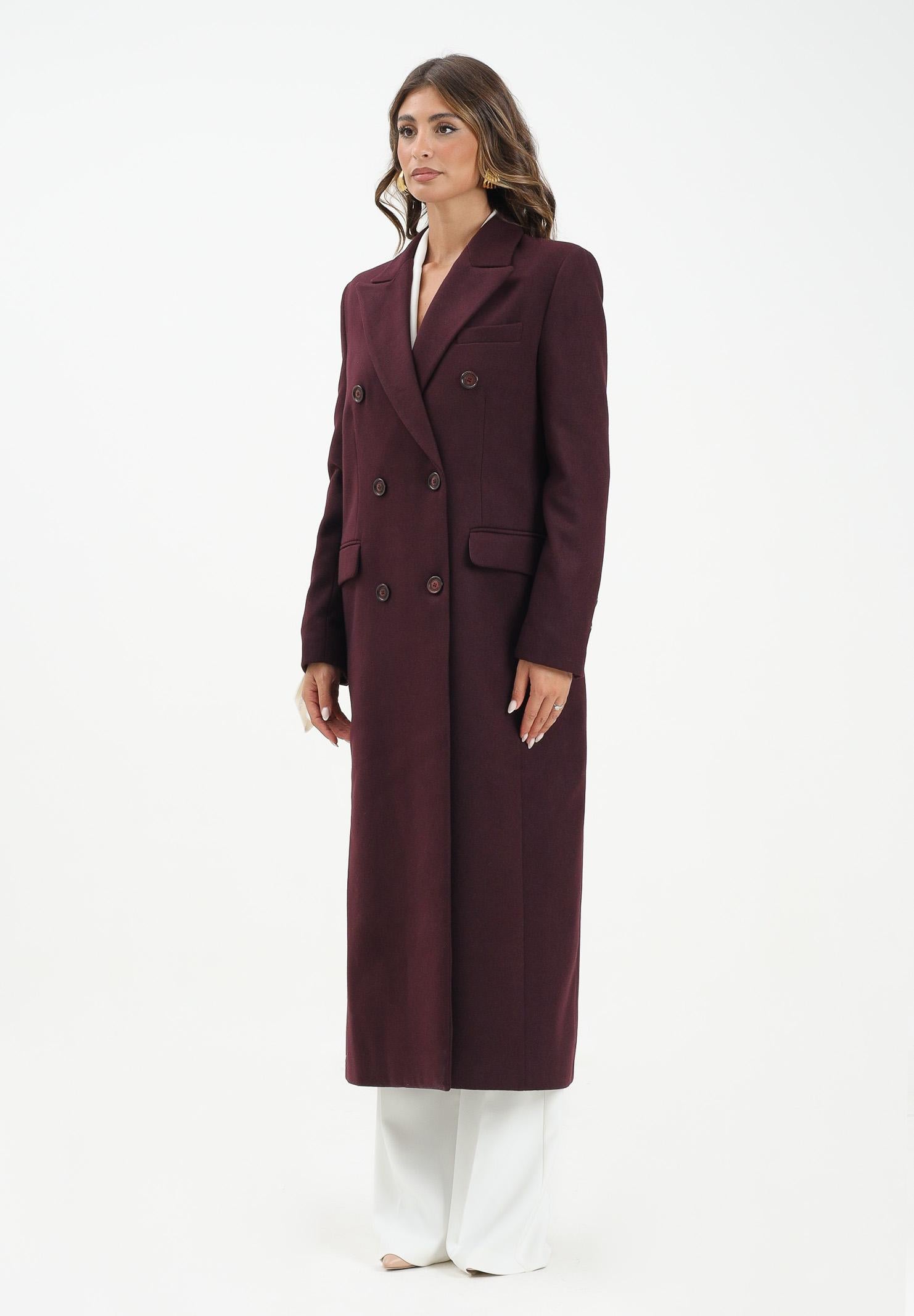 MAR DE MARGARITAS Cappotto lungo Melany bordeaux da donna MMABW01431 RS02 Mar de margaritas