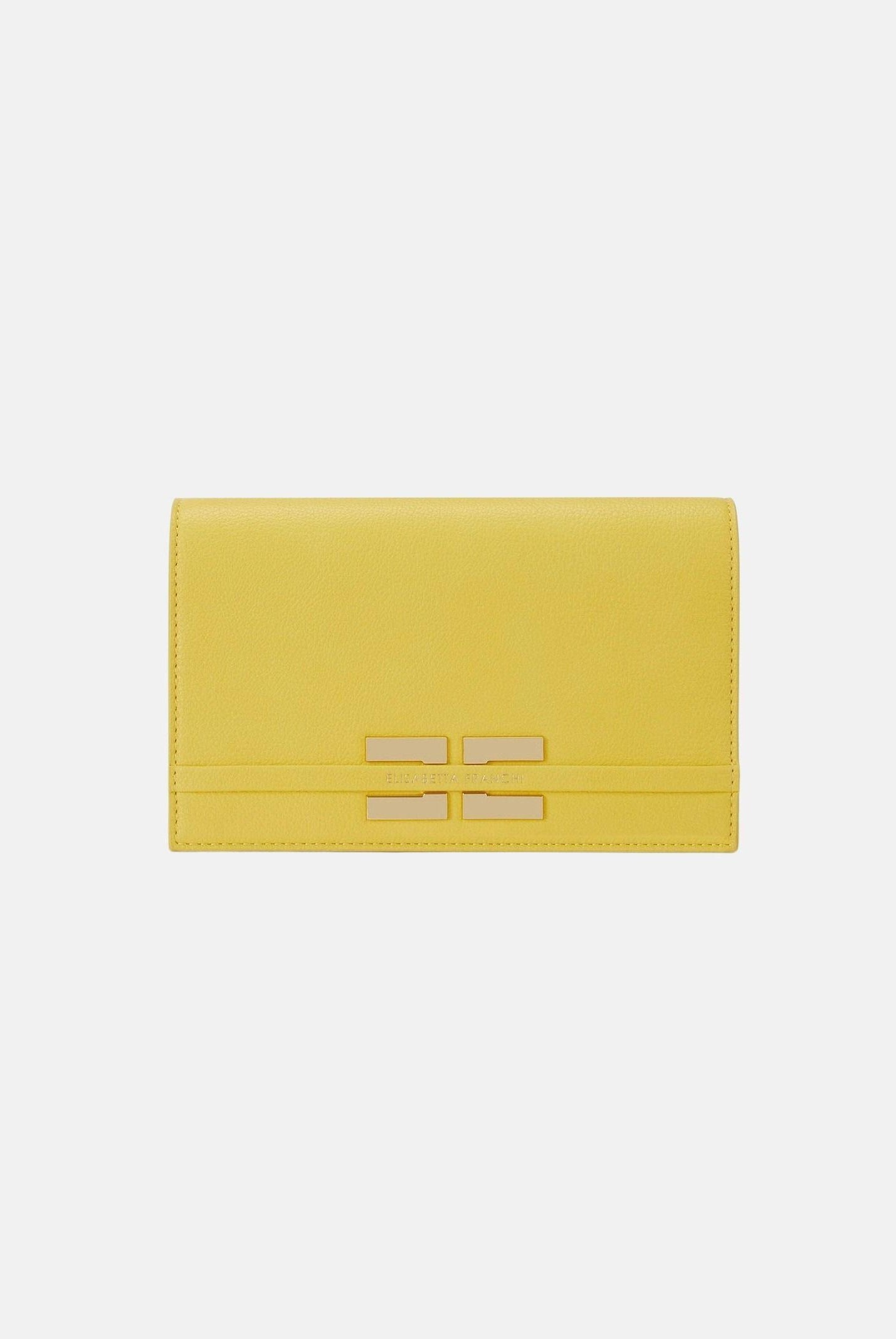 ELISABETTA FRANCHI Pochette gialla da donna con logo BS40A61E2 EV4 ELISABETTA FRANCHI
