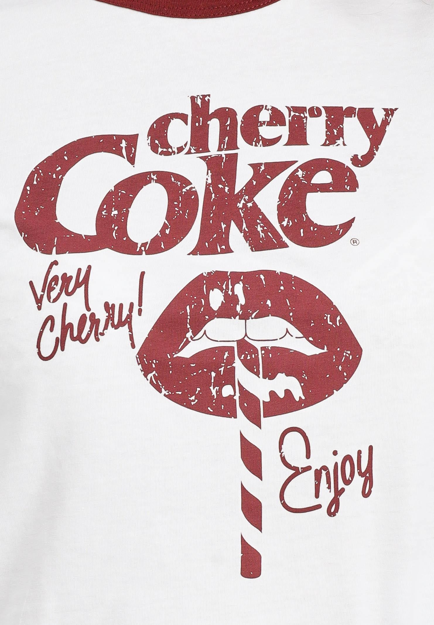 ONLY T-shirt a manica corta bianca da donna con stampa Cherry Coke 15355835 cherry ONLY