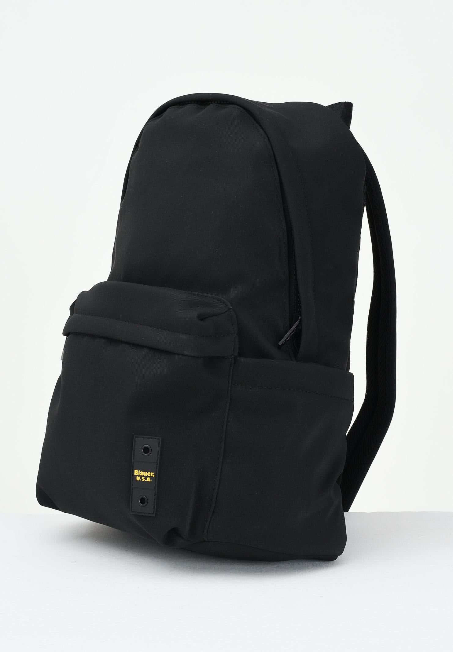 BLAUER Zaino nero per uomo e donna con logo F5NAPER05COA BLK BLAUER